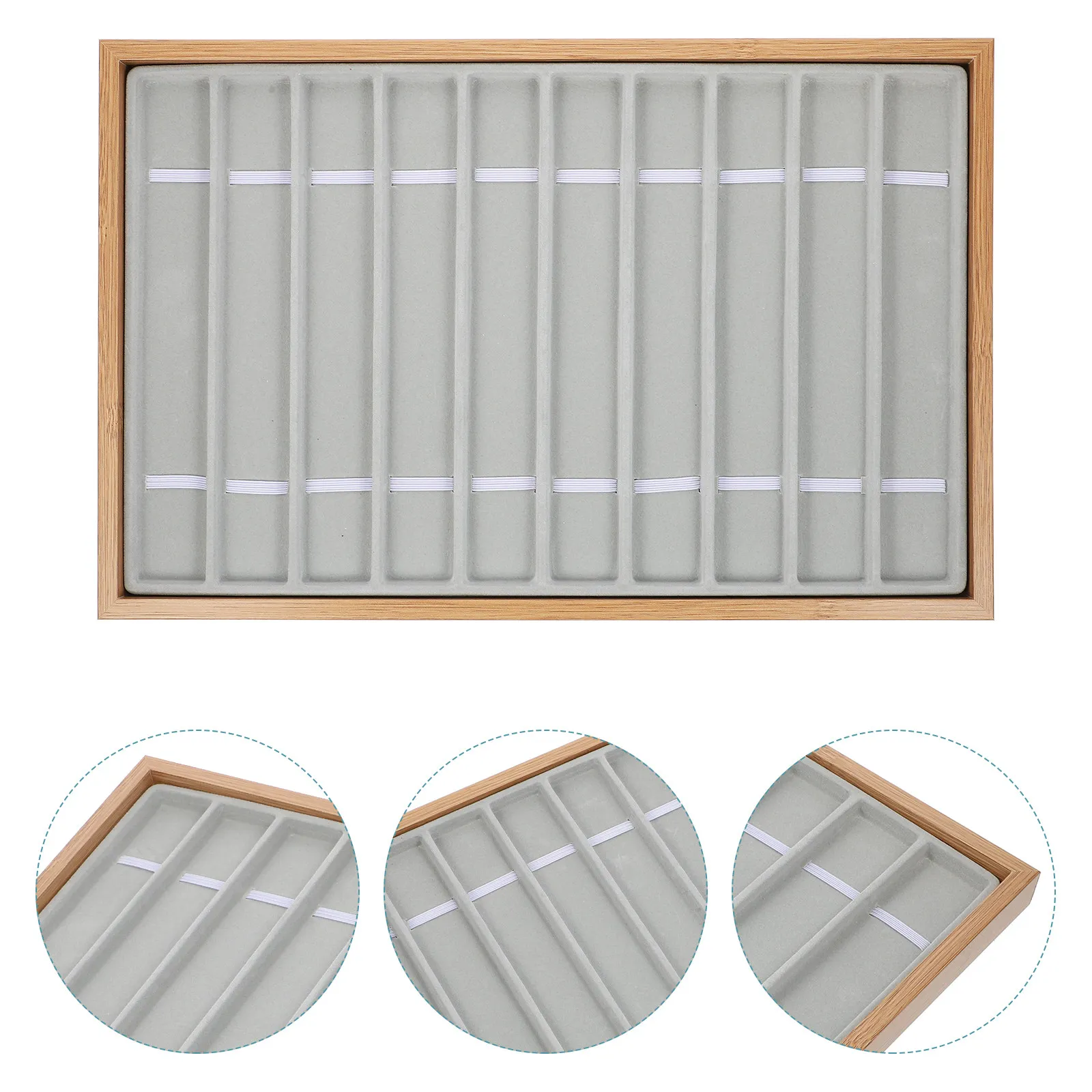 Wooden Watch Display Tray with Flocking Interior for Men Women Watch Storage Organizer Jewelry Bracelet Necklace Display Plate
Wooden Watch Display Tray with Flocking Interior for Men Women Watch Storage Organizer Jewelry Bracelet Necklace Display Plate
