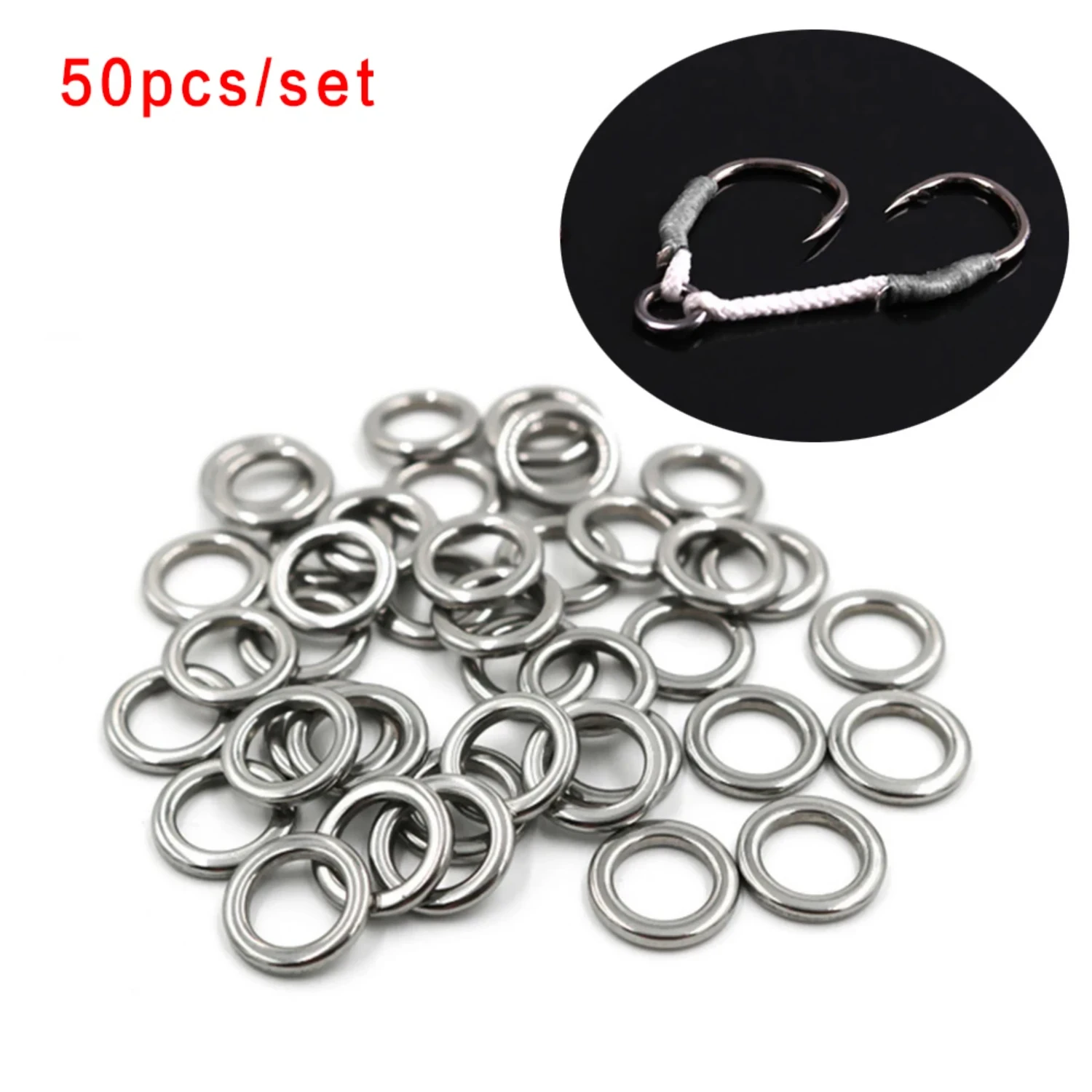 50Pcs Silver Fishing Solid Stainless Steel Snap Split Ring XS/S/M/L/XL Lure Tackle Connector Fishing Accessories
50Pcs Silver Fishing Solid Stainless Steel Snap Split Ring XS/S/M/L/XL Lure Tackle Connector Fishing Accessories
