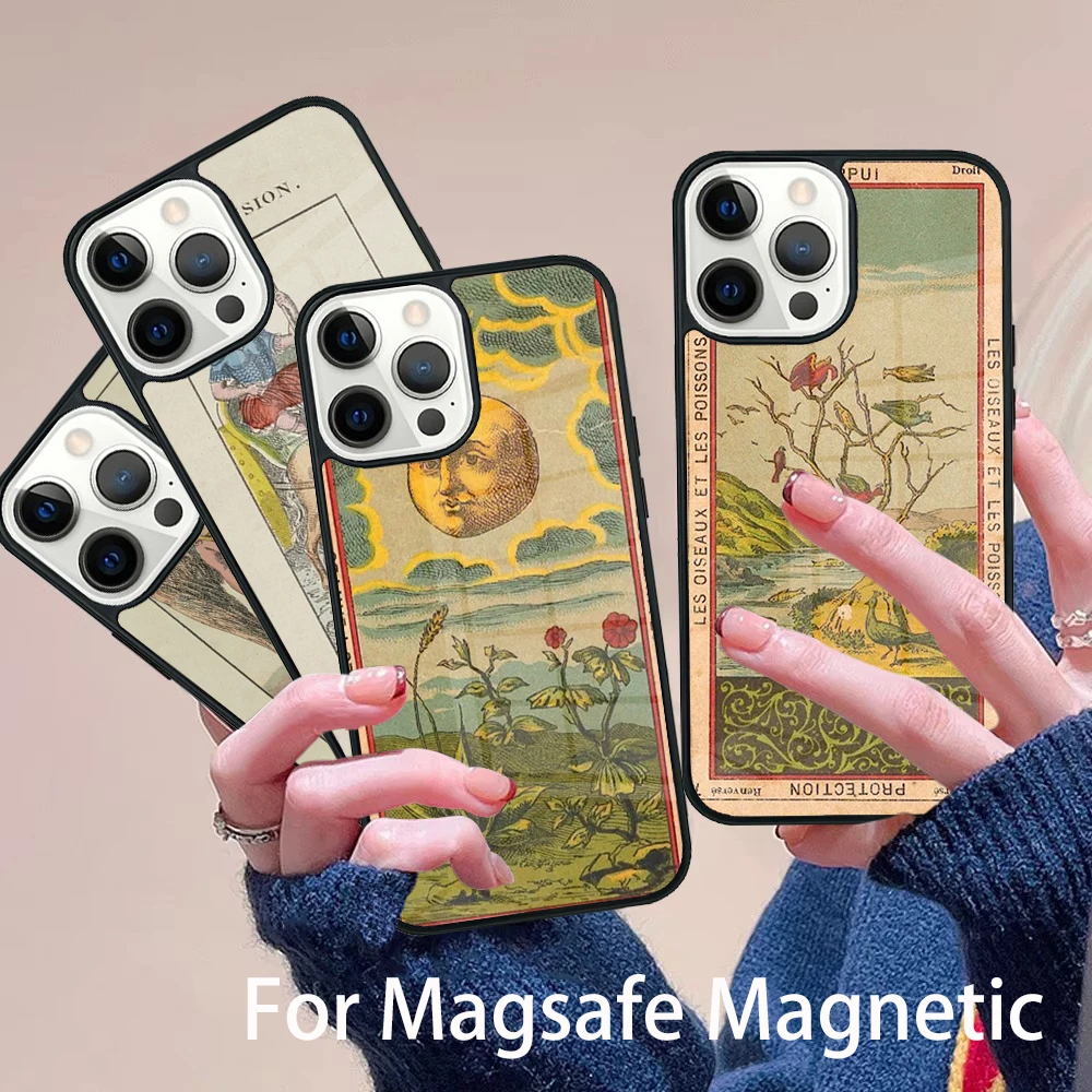 Tarot Egyptien de Dusserre Art Phone Case Magesafe Magnetic Wireless Charge Cover For IPhone 16 11 12 13 14 15 Pro Max Plus Mini
Tarot Egyptien de Dusserre Art Phone Case Magesafe Magnetic Wireless Charge Cover For IPhone 16 11 12 13 14 15 Pro Max Plus Mini