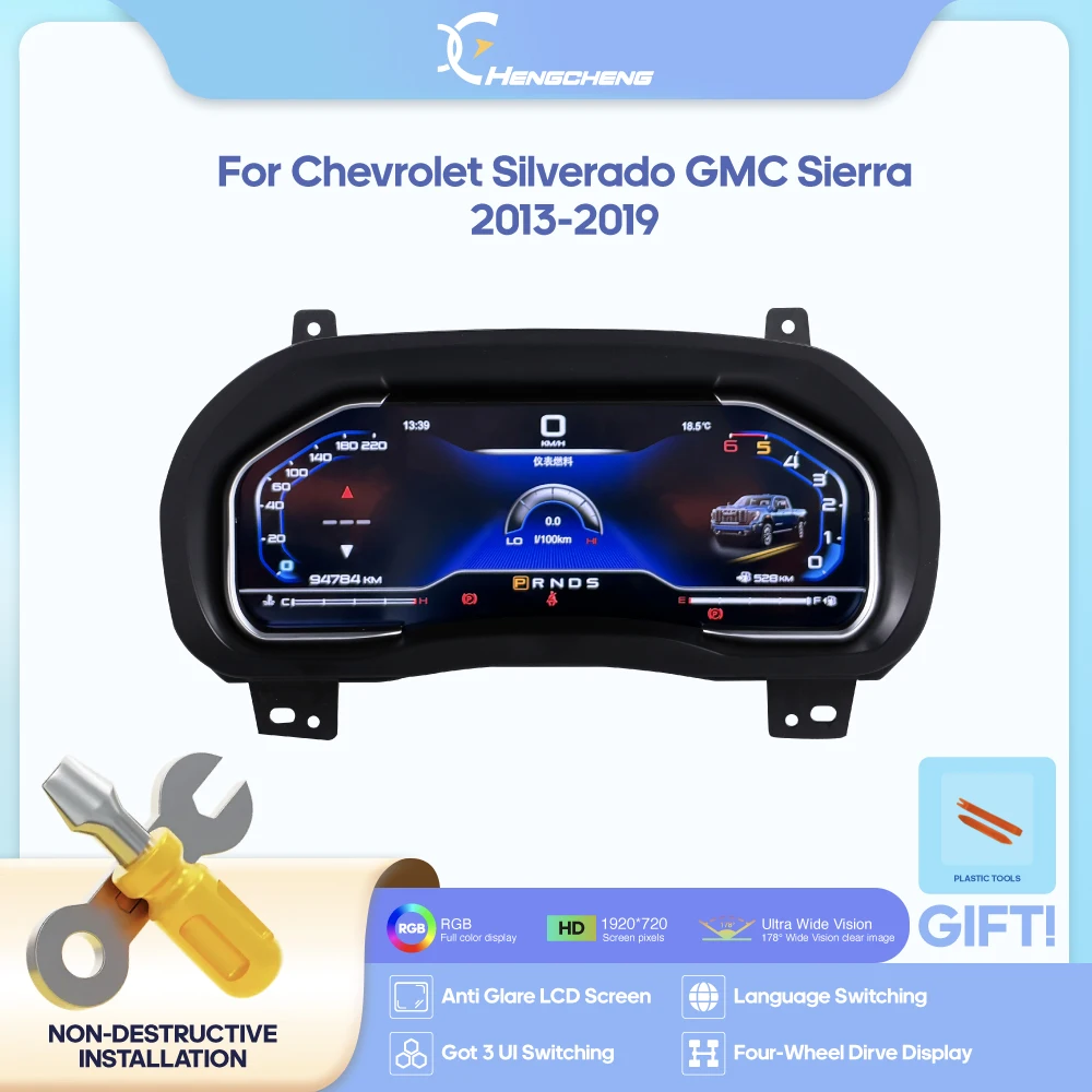 Для Chevrolet Silverado GMC Sierra 2013-2019 автомобильный цифровой кластер ЖК-дисплей приборной панели плеер кабиpit виртуальный инструмент
Для Chevrolet Silverado GMC Sierra 2013-2019 автомобильный цифровой кластер ЖК-дисплей приборной панели плеер кабиpit виртуальный инструмент