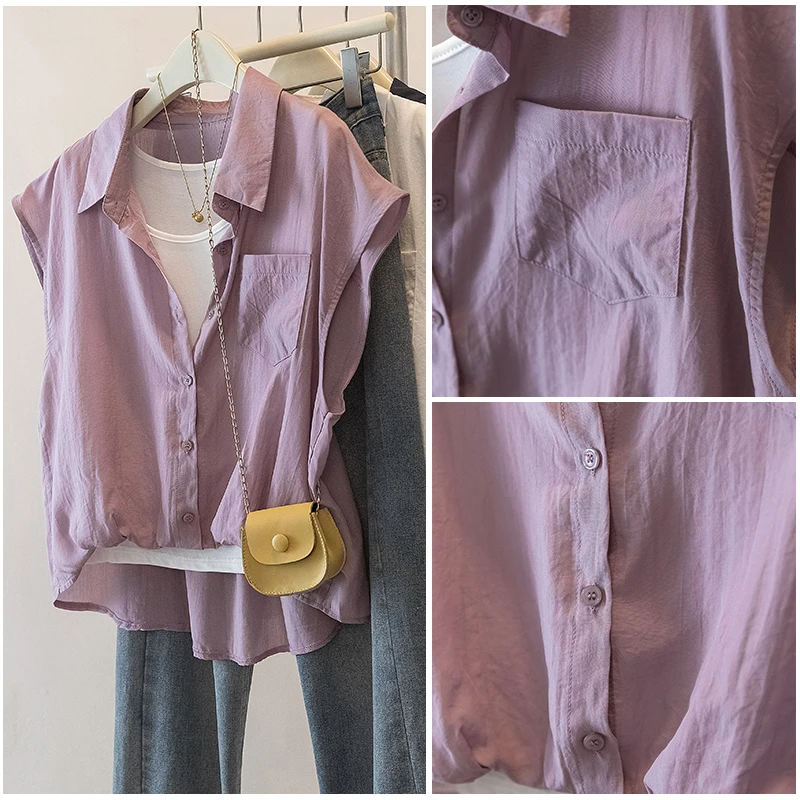 Универсальная дышащая рубашка с коротким рукавом в корейском стиле, женская летняя модная рубашка с имитацией двухслойной рубашки на плечах, легкая многослойная рубашка...
Универсальная дышащая рубашка с коротким рукавом в корейском стиле, женская летняя модная рубашка с имитацией двухслойной рубашки на плечах, легкая многослойная рубашка...