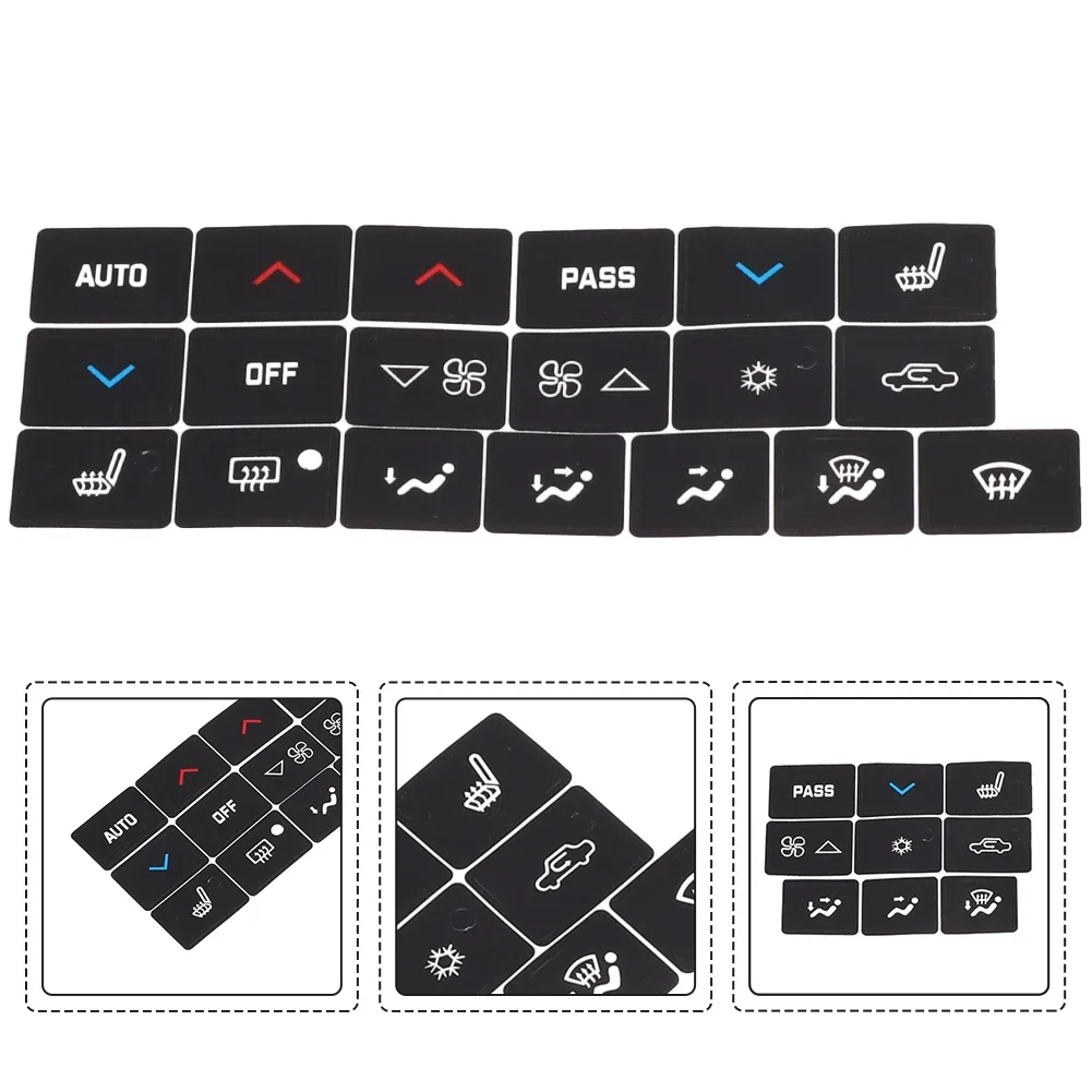 AC Climate Control Button Replacement Decal Sticker For Buick For Lacrosse 2005 2009 With Clear Overlay And White Characters
AC Climate Control Button Replacement Decal Sticker For Buick For Lacrosse 2005 2009 With Clear Overlay And White Characters