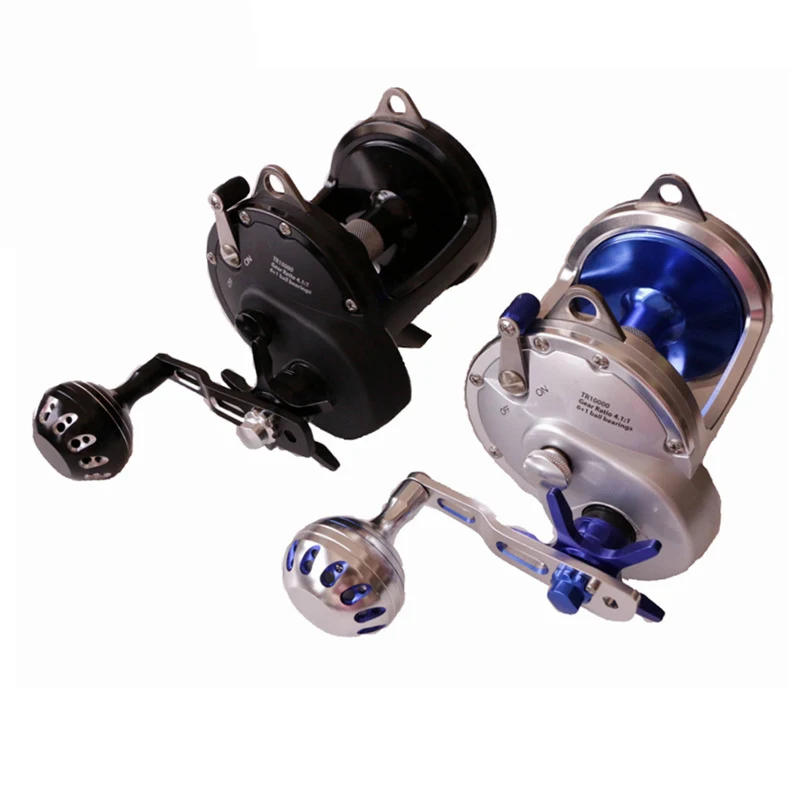 Max Drag 30kg Aluminum Alloy Baitcasting Drum Reel, Right Handed, for Boat Trolling Bass Fishing
Max Drag 30kg Aluminum Alloy Baitcasting Drum Reel, Right Handed, for Boat Trolling Bass Fishing