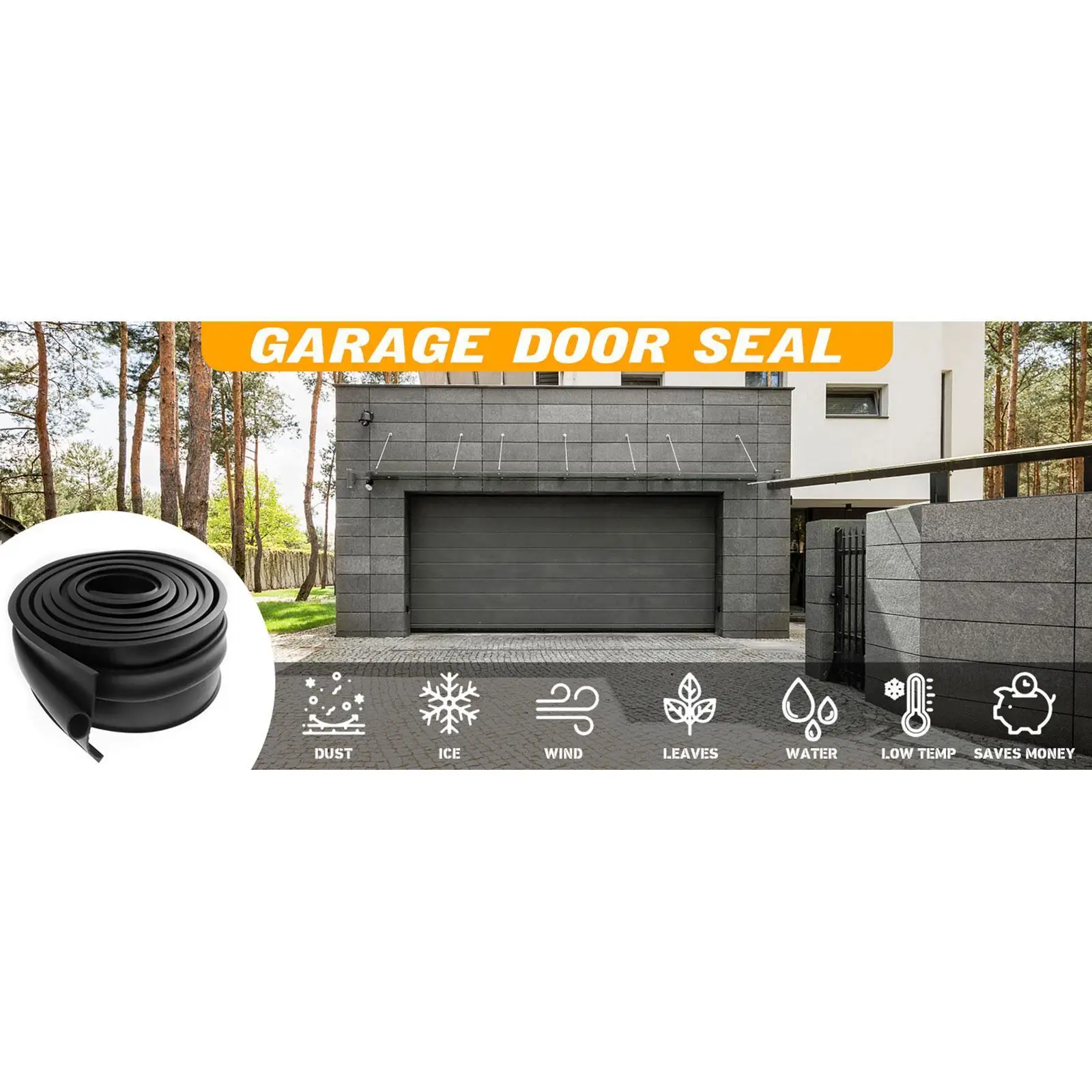 Generic 20 ft Easy Installation Waterproof Sturdy Dust Proof Black Garage Door Bottom Seal Rubber Bottom Weatherstripping
Generic 20 ft Easy Installation Waterproof Sturdy Dust Proof Black Garage Door Bottom Seal Rubber Bottom Weatherstripping
