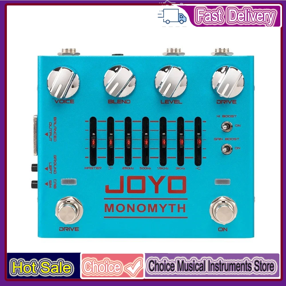 JOYO R-26 Monomyth Bass Preamp Electric Effect Pedal 6-band Graphic EQ Control Real Amplifier Tone Simulation Bass Effects Pedal
JOYO R-26 Monomyth Bass Preamp Electric Effect Pedal 6-band Graphic EQ Control Real Amplifier Tone Simulation Bass Effects Pedal