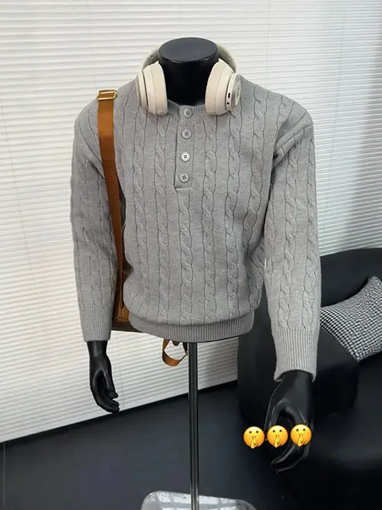 Men's Knitted Sweater Collar Twist Pattern Casual Sle Inner Wear Autumn Winter Season Regular Fit Long Sve Top
Men's Knitted Sweater Collar Twist Pattern Casual Sle Inner Wear Autumn Winter Season Regular Fit Long Sve Top