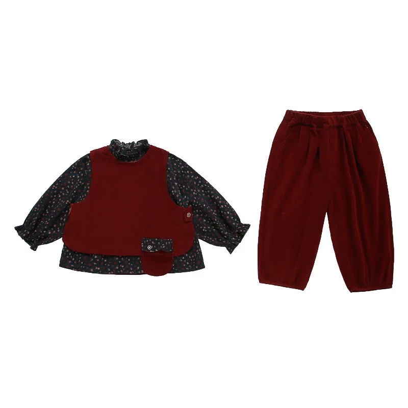 Girls' Set Autumn 2026 New Foreign Style Baby Shirt Vest Children's Pants Spring and Autumn Children's Three-piece Set
Girls' Set Autumn 2026 New Foreign Style Baby Shirt Vest Children's Pants Spring and Autumn Children's Three-piece Set