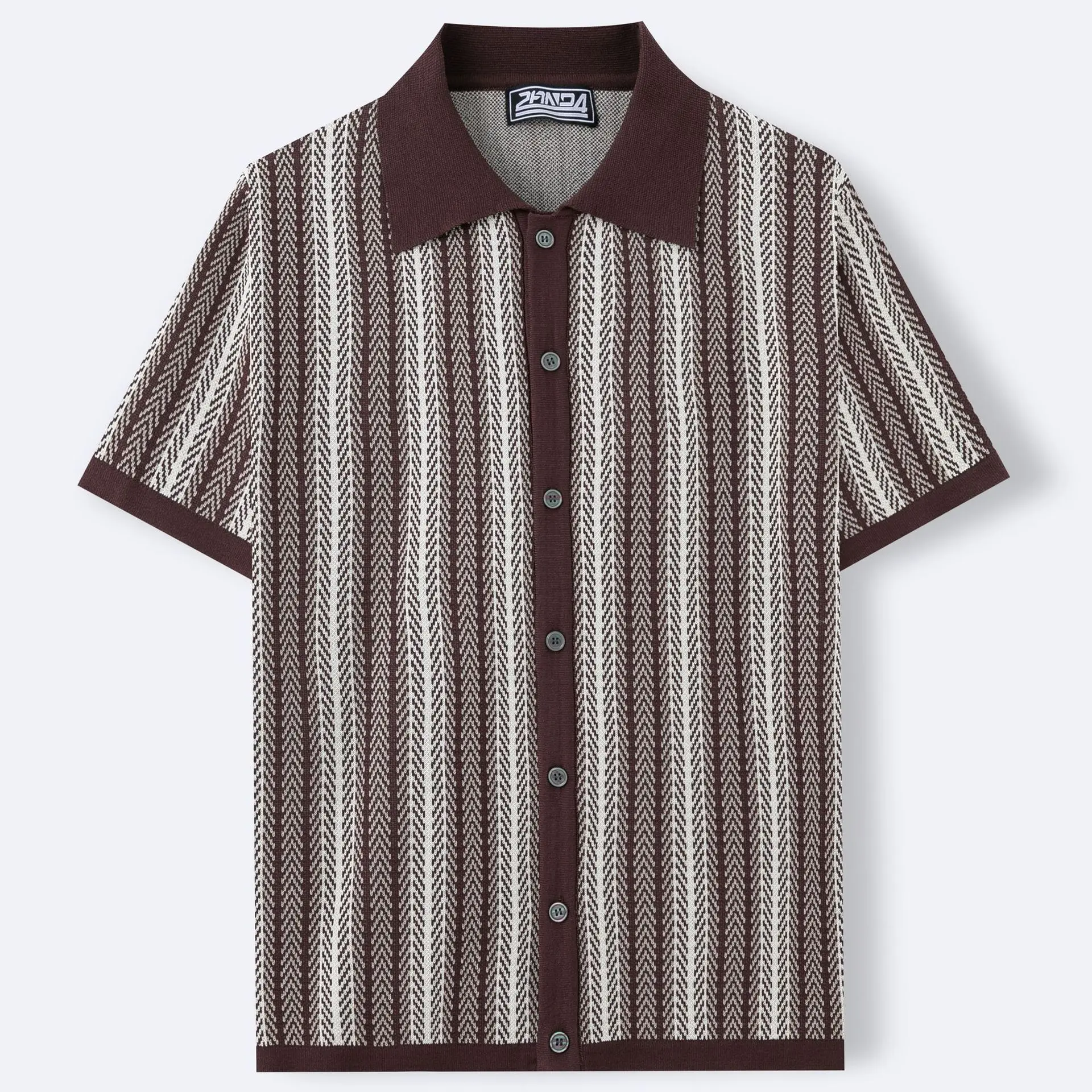 Мужская роскошная модная весенне-летняя новинка, полосатая жаккардовая вязаная рубашка-поло, кардиган с короткими рукавами, вязаный топ, куртка
Мужская роскошная модная весенне-летняя новинка, полосатая жаккардовая вязаная рубашка-поло, кардиган с короткими рукавами, вязаный топ, куртка