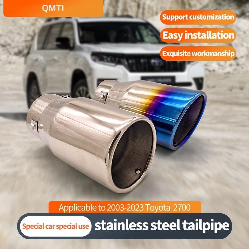 1 PCS For Toyota Prado Car Exhaust Muffler Exhaust Pipe Tail Throat Stainless Steel Muffler Tip Round Pipe Exhaust Tail Muffler
1 PCS For Toyota Prado Car Exhaust Muffler Exhaust Pipe Tail Throat Stainless Steel Muffler Tip Round Pipe Exhaust Tail Muffler