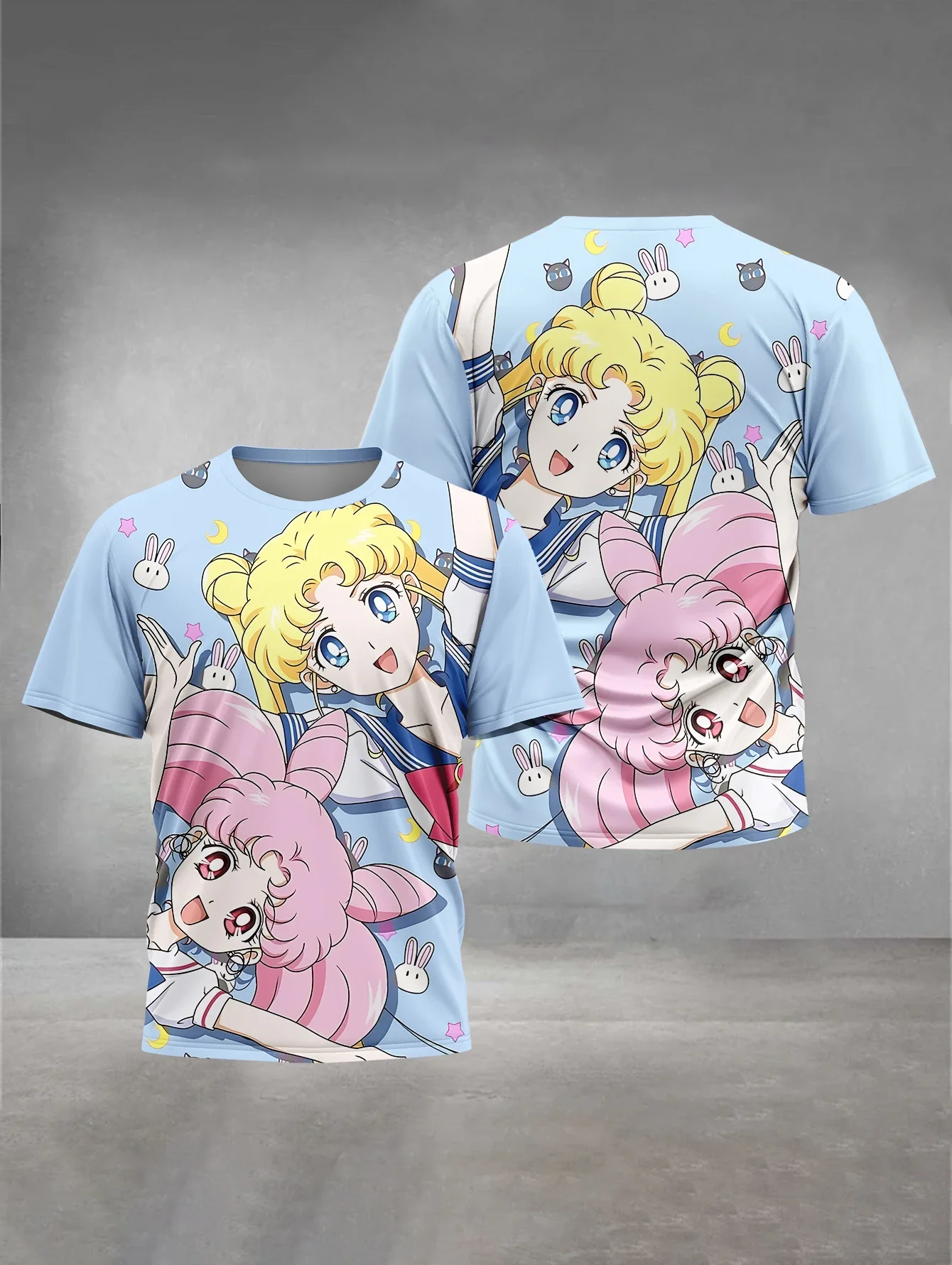 2026 Summer Sailor Moon Retro Cosplay T-shirt Men's Oversized 3D Printed Short-sleeved Family Unisex Children's Sports Shirt
2026 Summer Sailor Moon Retro Cosplay T-shirt Men's Oversized 3D Printed Short-sleeved Family Unisex Children's Sports Shirt