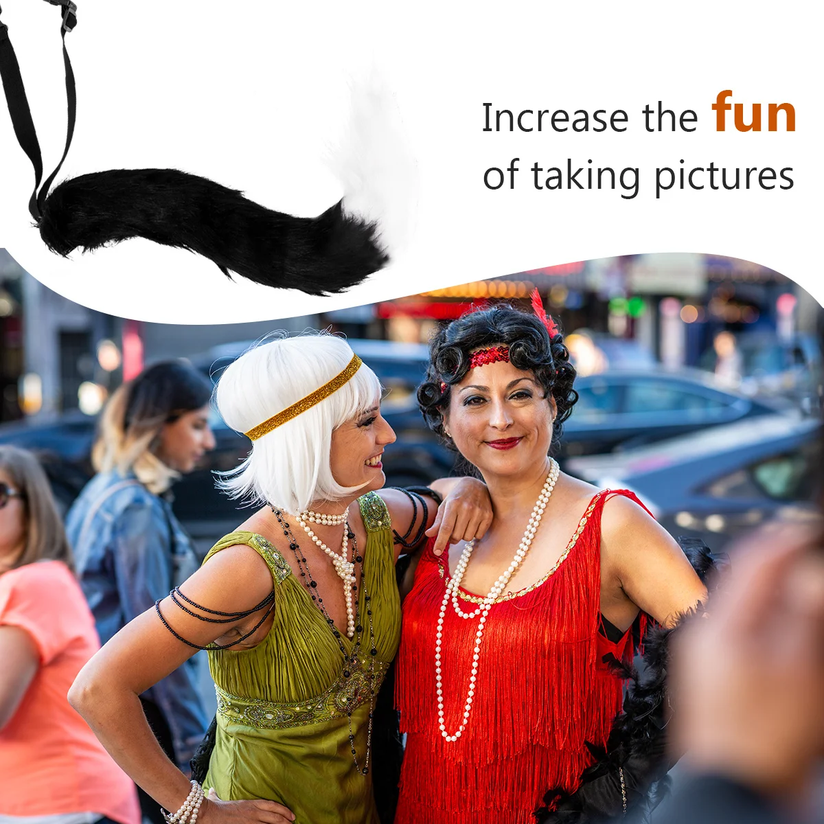 Fox Tail Black White Adjustable Bendable Faux For Halloween Costume Party Dance Photo Prop Cosplay Accessory
Fox Tail Black White Adjustable Bendable Faux For Halloween Costume Party Dance Photo Prop Cosplay Accessory