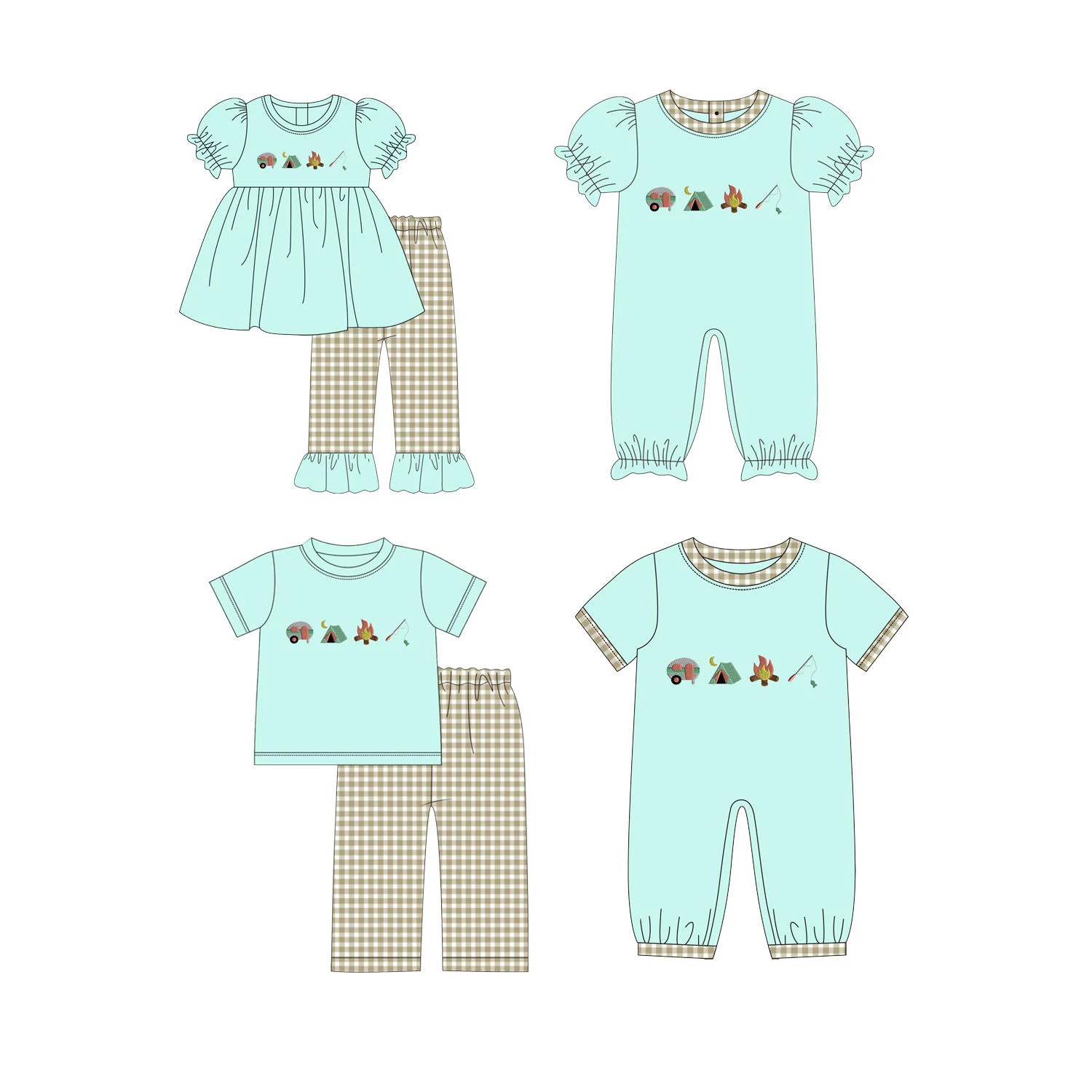 New boutique children's set short-sleeved elastic firewood fishhook printed trousers lace girls boys trousers set baby romper
New boutique children's set short-sleeved elastic firewood fishhook printed trousers lace girls boys trousers set baby romper