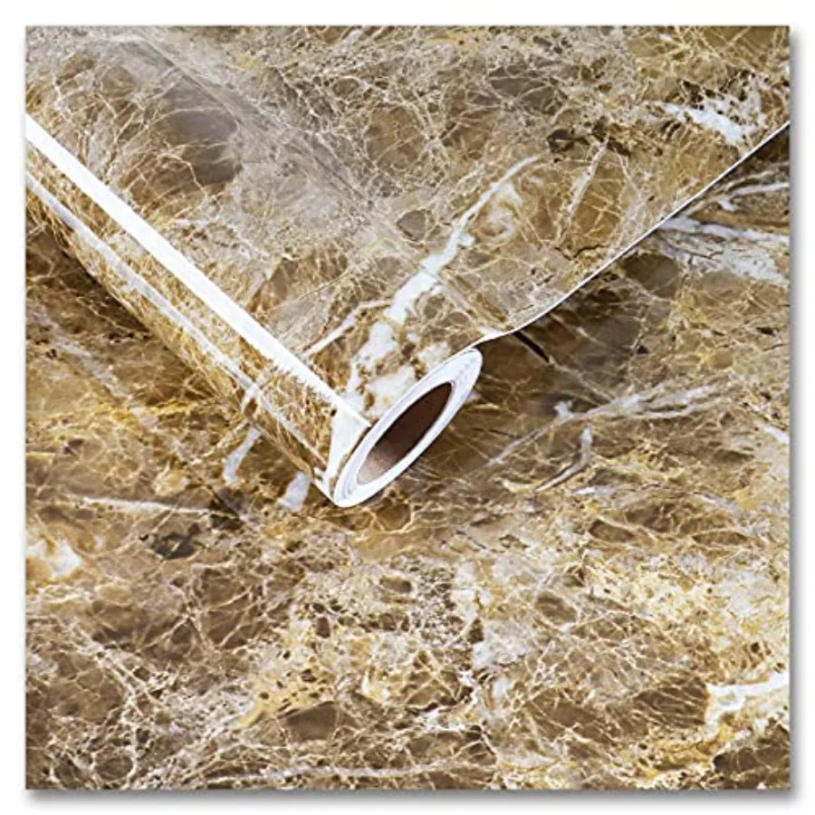 24"x354" Large Size Marble Contact Paper Brown Peel and Stick Marble Wallpaper Self Adhesive Waterproof Removable Glossy Vinyl
24"x354" Large Size Marble Contact Paper Brown Peel and Stick Marble Wallpaper Self Adhesive Waterproof Removable Glossy Vinyl