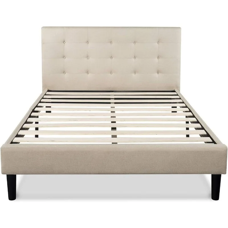Upholstered Platform Bed Frame, Mattress Foundation, Wood Slat Support, No Box Spring Needed, Easy Assembly, Full, Beige
Upholstered Platform Bed Frame, Mattress Foundation, Wood Slat Support, No Box Spring Needed, Easy Assembly, Full, Beige