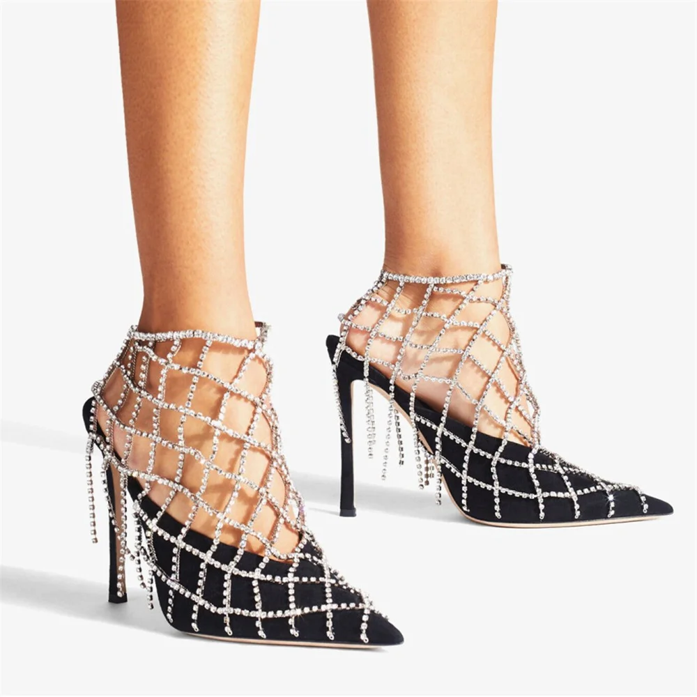 Rhinestone Hollow Net Chain Women's Ankle High Heels Decoration Luxury Bracelet on Leg Accessories Wedding Party Fashion Jewelry
Rhinestone Hollow Net Chain Women's Ankle High Heels Decoration Luxury Bracelet on Leg Accessories Wedding Party Fashion Jewelry