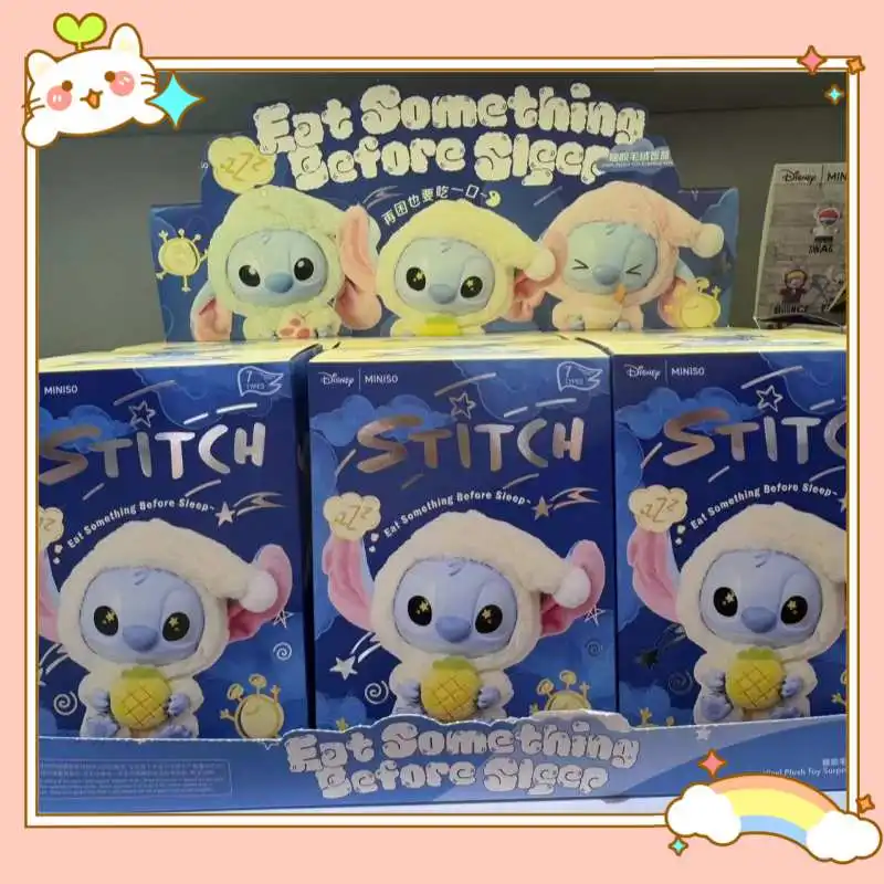 Disney Stitch Eat Something Before Sleep Series, плюшевая слепая коробка, виниловые игрушки, милая кукла, загадочная коробка, сумка, подвеска, подарок на день рождения
Disney Stitch Eat Something Before Sleep Series, плюшевая слепая коробка, виниловые игрушки, милая кукла, загадочная коробка, сумка, подвеска, подарок на день рождения