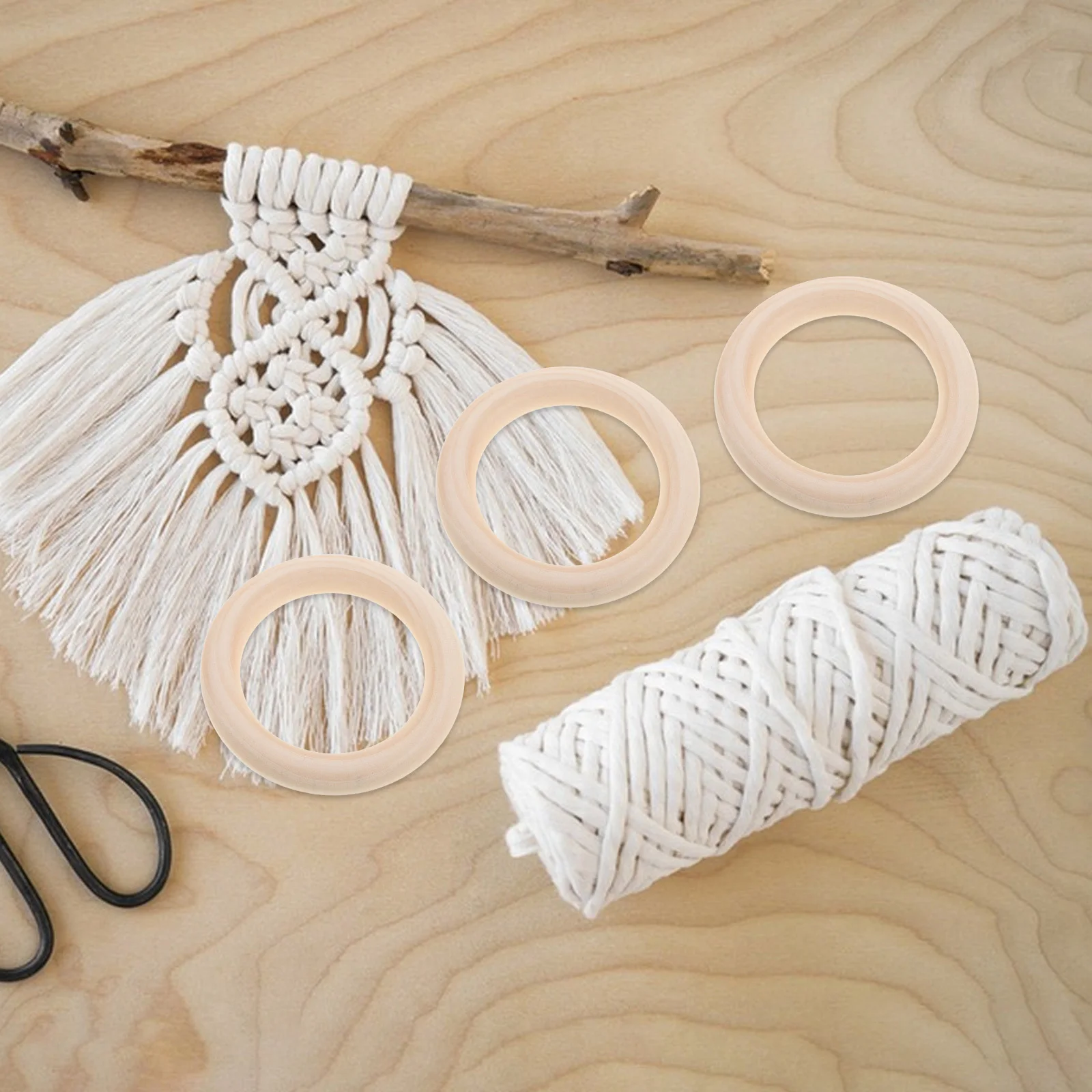 5Pcs Wooden Rings 100mm Natural Unfinished Solid Wood Circles for Macrame Pendant Connectors DIY Dreamcatcher Craft Supplies
5Pcs Wooden Rings 100mm Natural Unfinished Solid Wood Circles for Macrame Pendant Connectors DIY Dreamcatcher Craft Supplies