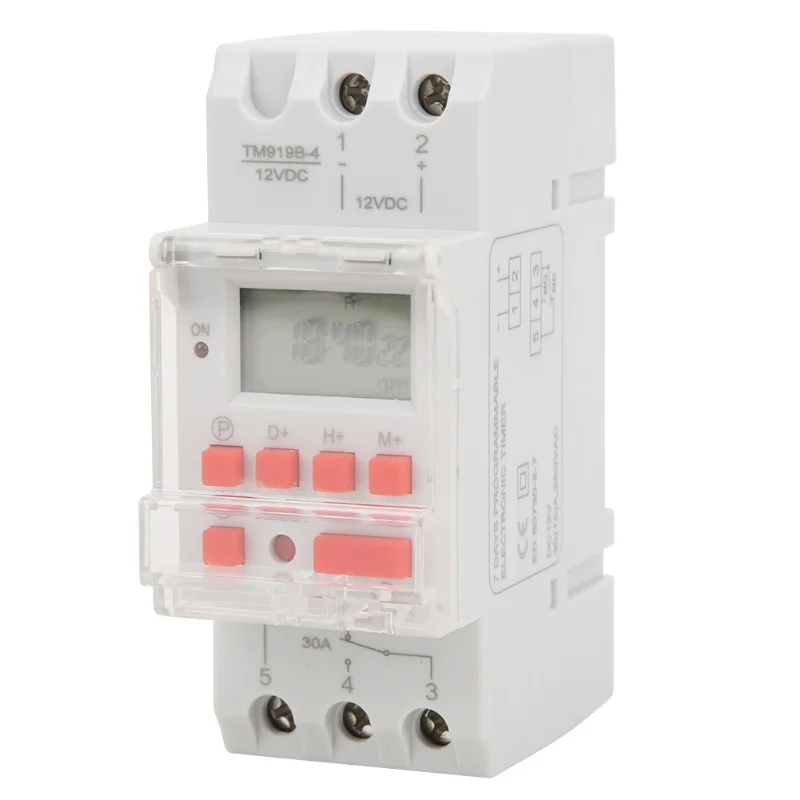 12V DC 30A Weekly Timer Switch LCD On Off Control With Countdown Function
12V DC 30A Weekly Timer Switch LCD On Off Control With Countdown Function