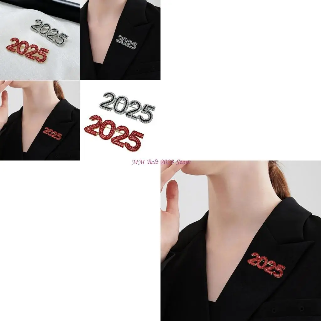 49ME Novelty Crystal Brooch Collar Lapel Pin Novelty 2025 Jewelry New Year Theme Pin New Year Crystal Rhinestones Jewelry
49ME Novelty Crystal Brooch Collar Lapel Pin Novelty 2025 Jewelry New Year Theme Pin New Year Crystal Rhinestones Jewelry
