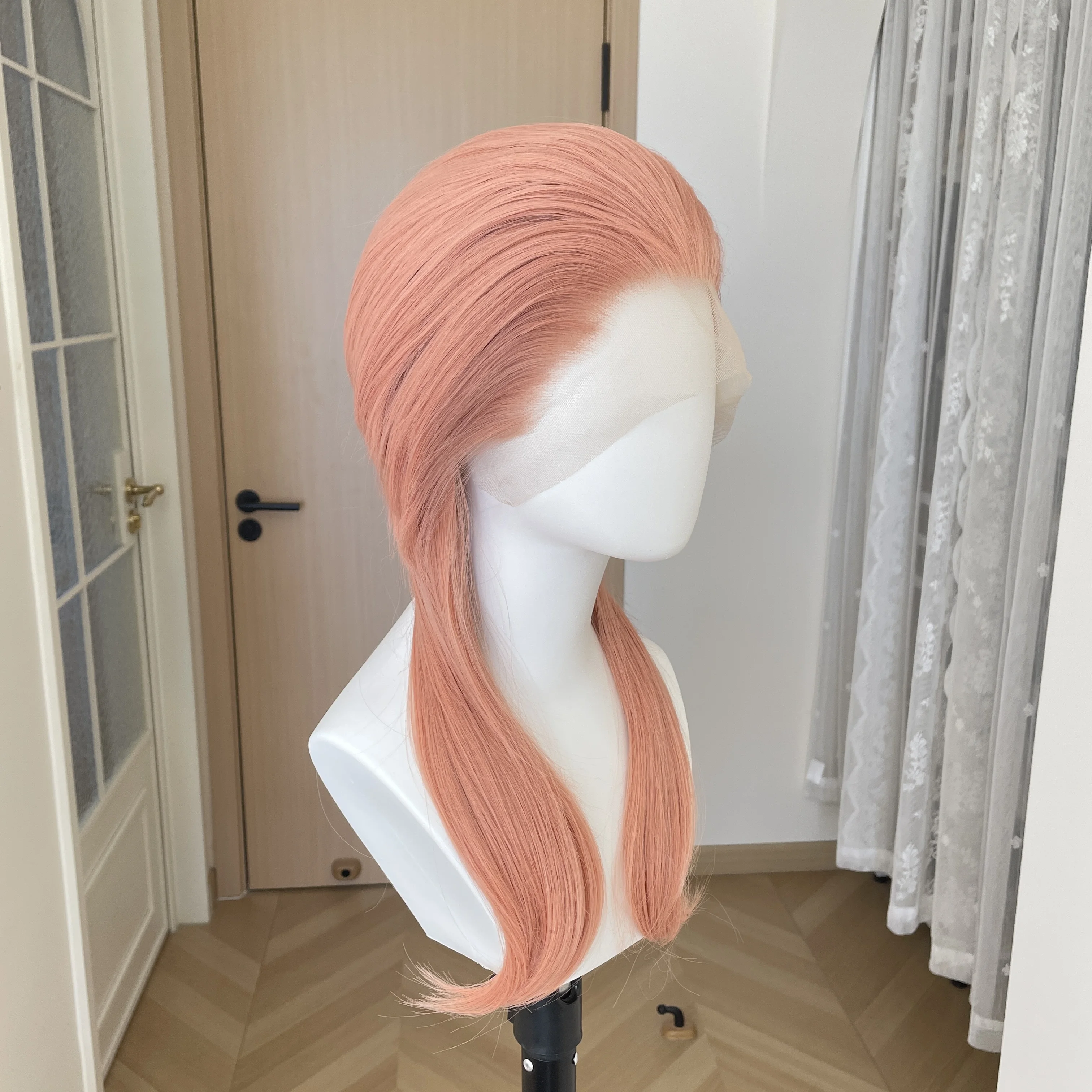 Medium Pink Mullet Cosplay Wigs for Men 13x4 Synthetic Lace Front Wigs for Women Shoulder Length Short Curly Wigs with Ponytails
Medium Pink Mullet Cosplay Wigs for Men 13x4 Synthetic Lace Front Wigs for Women Shoulder Length Short Curly Wigs with Ponytails
