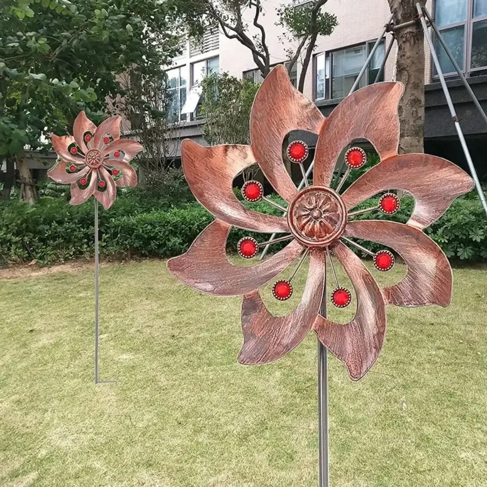 Landscape Art Decoration Metal Wind Spinners Creative Durable Double Windmill Sculpture Rotating Flower Pinwheel Backyard Patio
Landscape Art Decoration Metal Wind Spinners Creative Durable Double Windmill Sculpture Rotating Flower Pinwheel Backyard Patio
