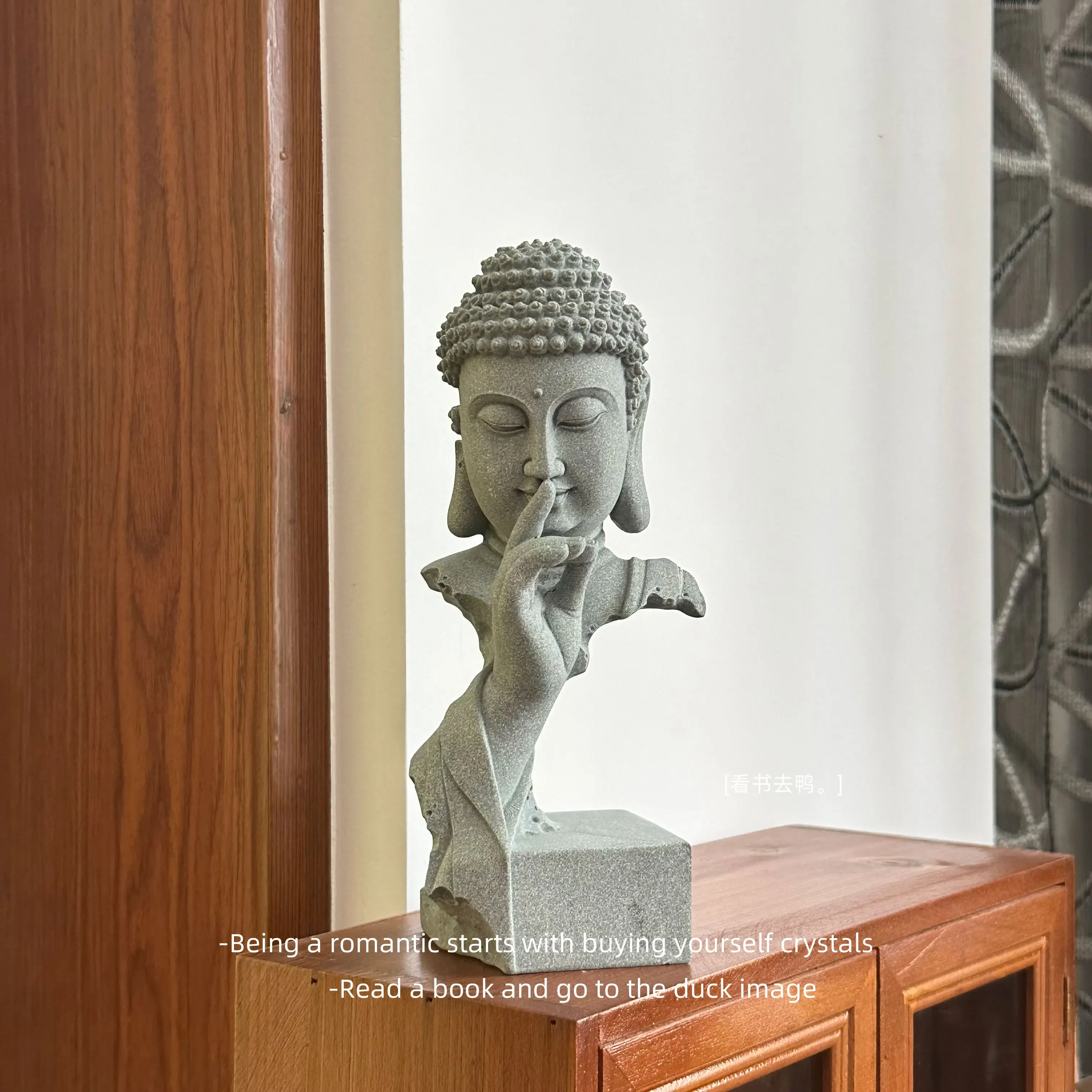 Buddha statue ornament cement lime material handmade new Chinese character modeling creative home goods art decoration gifts 1Pc
Buddha statue ornament cement lime material handmade new Chinese character modeling creative home goods art decoration gifts 1Pc