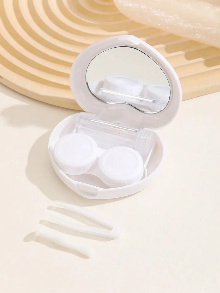 Heart-Shaped Contact Lens Case With Mirror Portable Storage Box For Colored Lenses
Heart-Shaped Contact Lens Case With Mirror Portable Storage Box For Colored Lenses