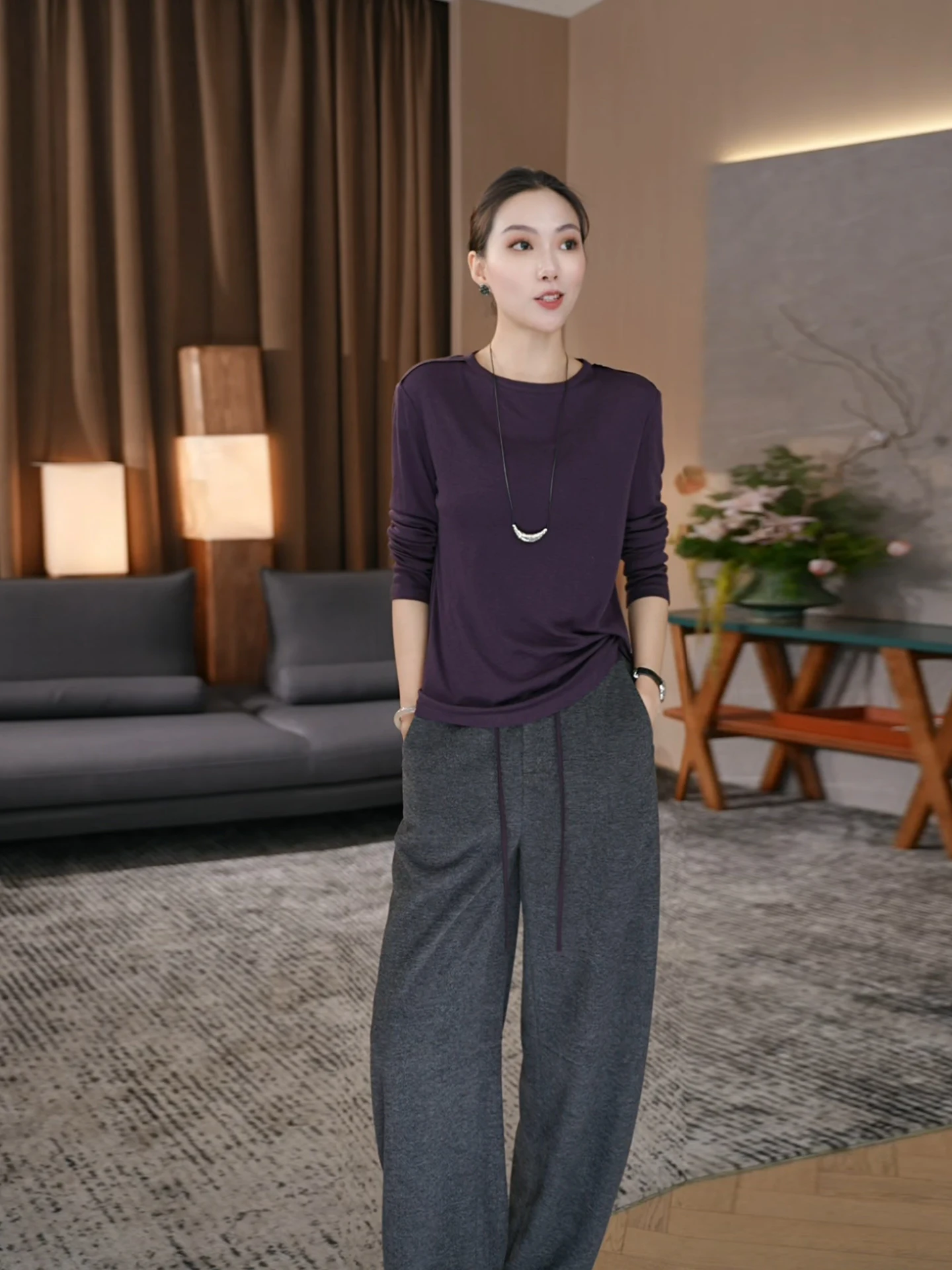 Casual Sle Wool Blend Long Sve round Ne Base irt Women's Slim Fit Wool Underwear Top Skin Friendly Breathable
Casual Sle Wool Blend Long Sve round Ne Base irt Women's Slim Fit Wool Underwear Top Skin Friendly Breathable
