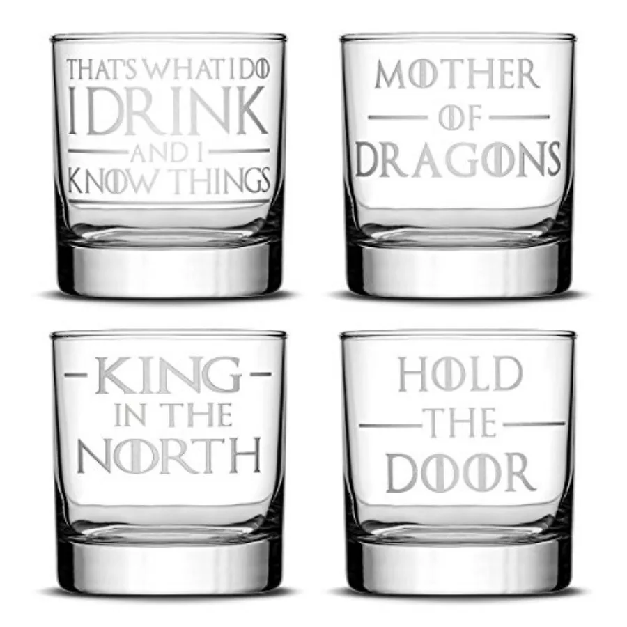 GOT, MOD, That's What I Do, King In The North, Hold The Door (Набор из 4 шт.) Премиальные очки для виски, ручная работа, ручная работа, ручная работа, ручная граш
GOT, MOD, That's What I Do, King In The North, Hold The Door (Набор из 4 шт.) Премиальные очки для виски, ручная работа, ручная работа, ручная работа, ручная граш
