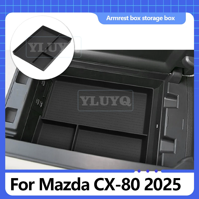 For 2025 Mazda CX-80 center console armrest silicone storage box, storage organizer box, interior modification accessory
For 2025 Mazda CX-80 center console armrest silicone storage box, storage organizer box, interior modification accessory
