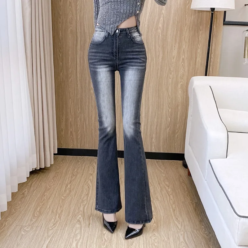 Сексуальные женские расклешенные джинсы с высокой талией и контролем живота, подтягивающие утягивающие черные хлопковые эластичные джинсовые длинные брюки
Сексуальные женские расклешенные джинсы с высокой талией и контролем живота, подтягивающие утягивающие черные хлопковые эластичные джинсовые длинные брюки