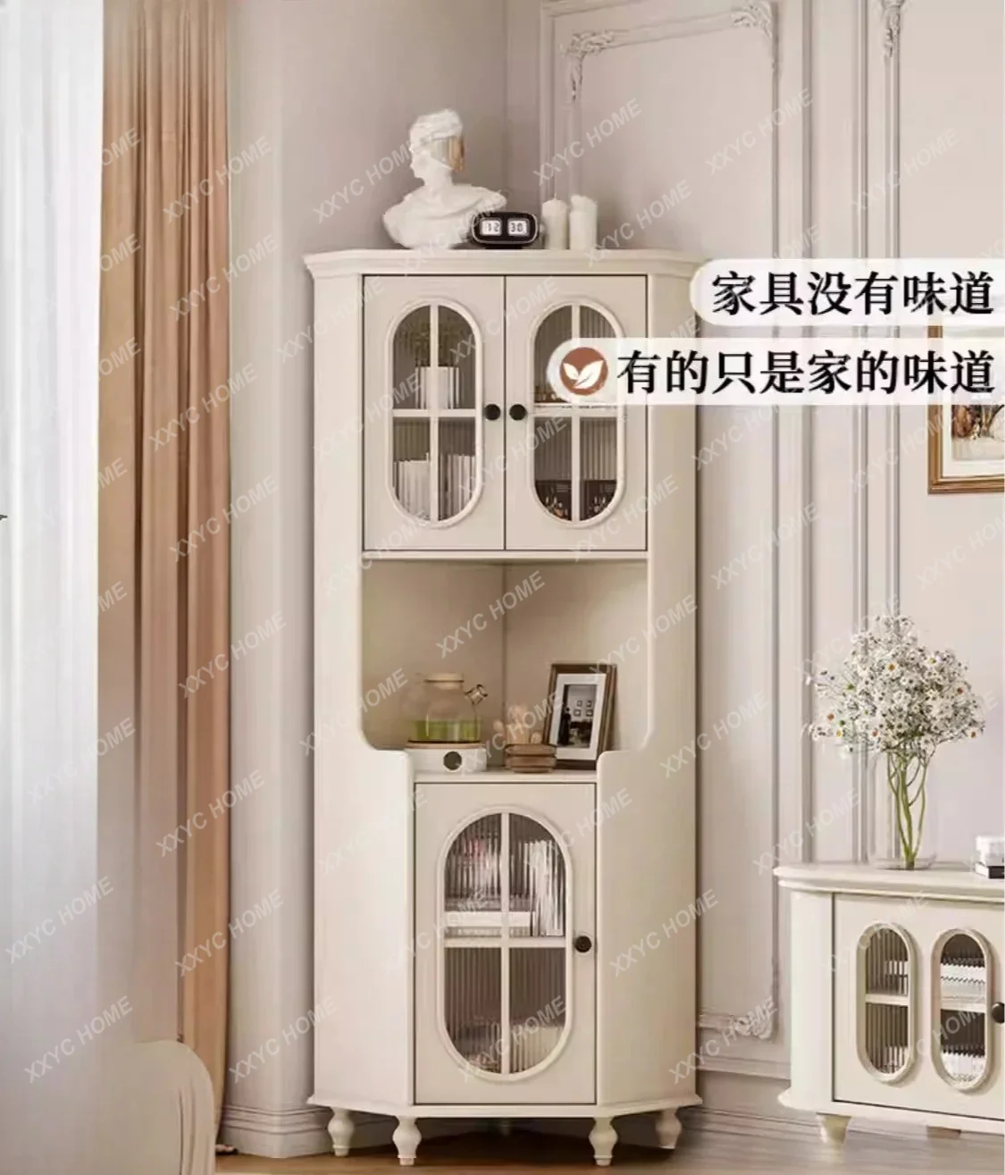 Cream Style All Solid Wood Corner Cabinet Small Apartment Living Room Wall Triangular Dining Side Cabinet
Cream Style All Solid Wood Corner Cabinet Small Apartment Living Room Wall Triangular Dining Side Cabinet