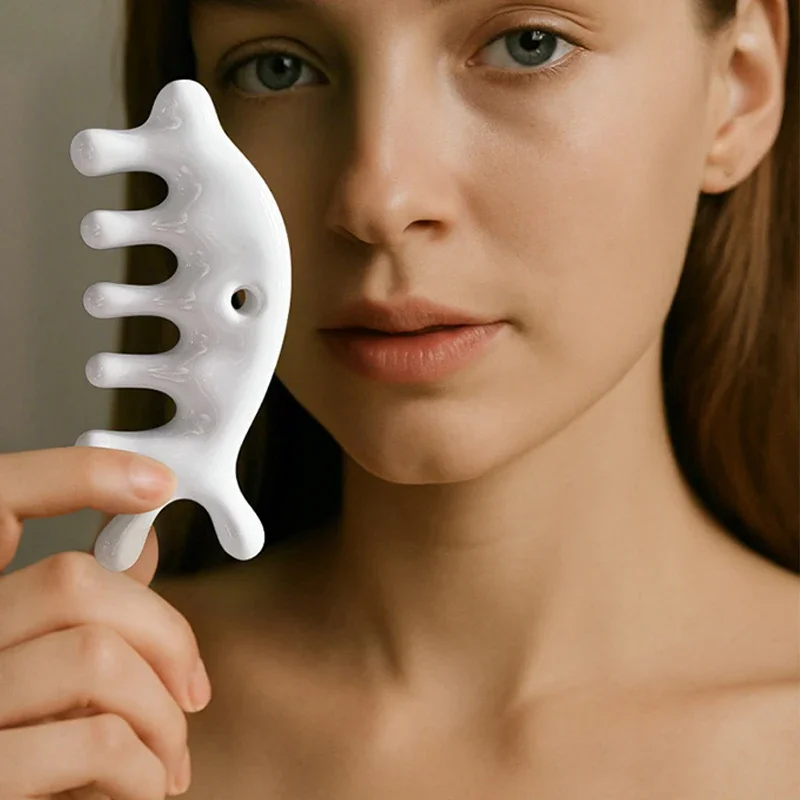 Керамическая расческа для массажа головы, расслабляющая расческа с пятью семь зубцами, расческа в форме дельфина, скребковый массажер, расческа Meridian, инструмент для массажа тела
Керамическая расческа для массажа головы, расслабляющая расческа с пятью семь зубцами, расческа в форме дельфина, скребковый массажер, расческа Meridian, инструмент для массажа тела