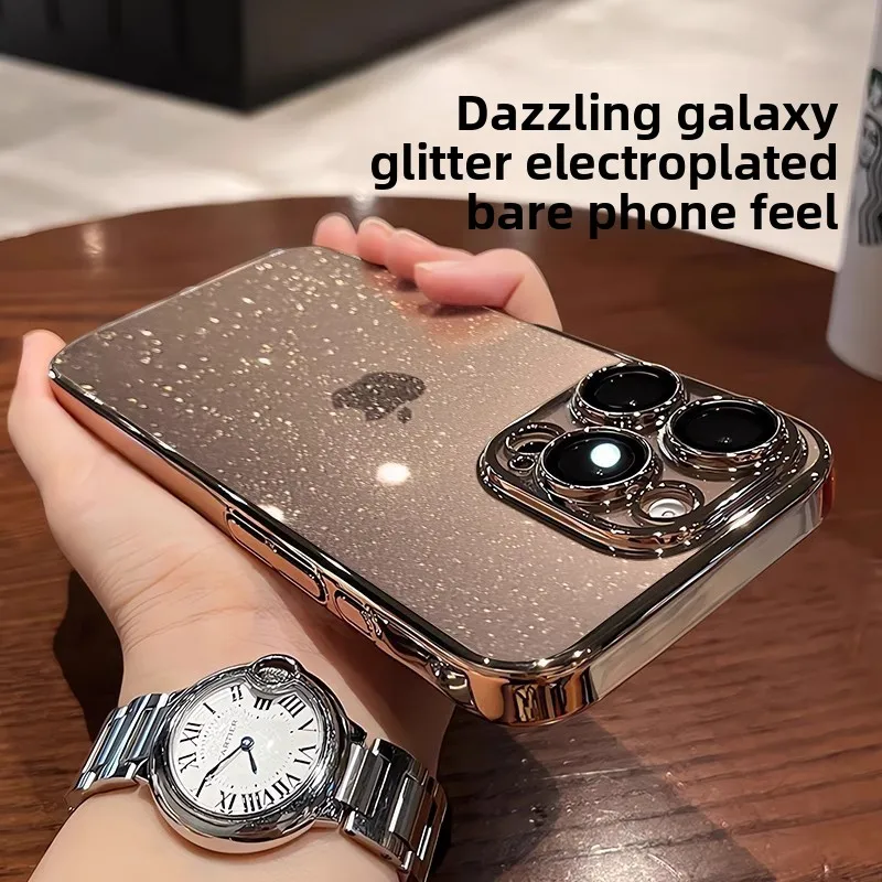 Starlight Glitter PC Hard Phone Case for IPhone 17/16/15/14 Pro Max Plus Transparent Shockproof Ultra-Thin Protective Case
Starlight Glitter PC Hard Phone Case for IPhone 17/16/15/14 Pro Max Plus Transparent Shockproof Ultra-Thin Protective Case