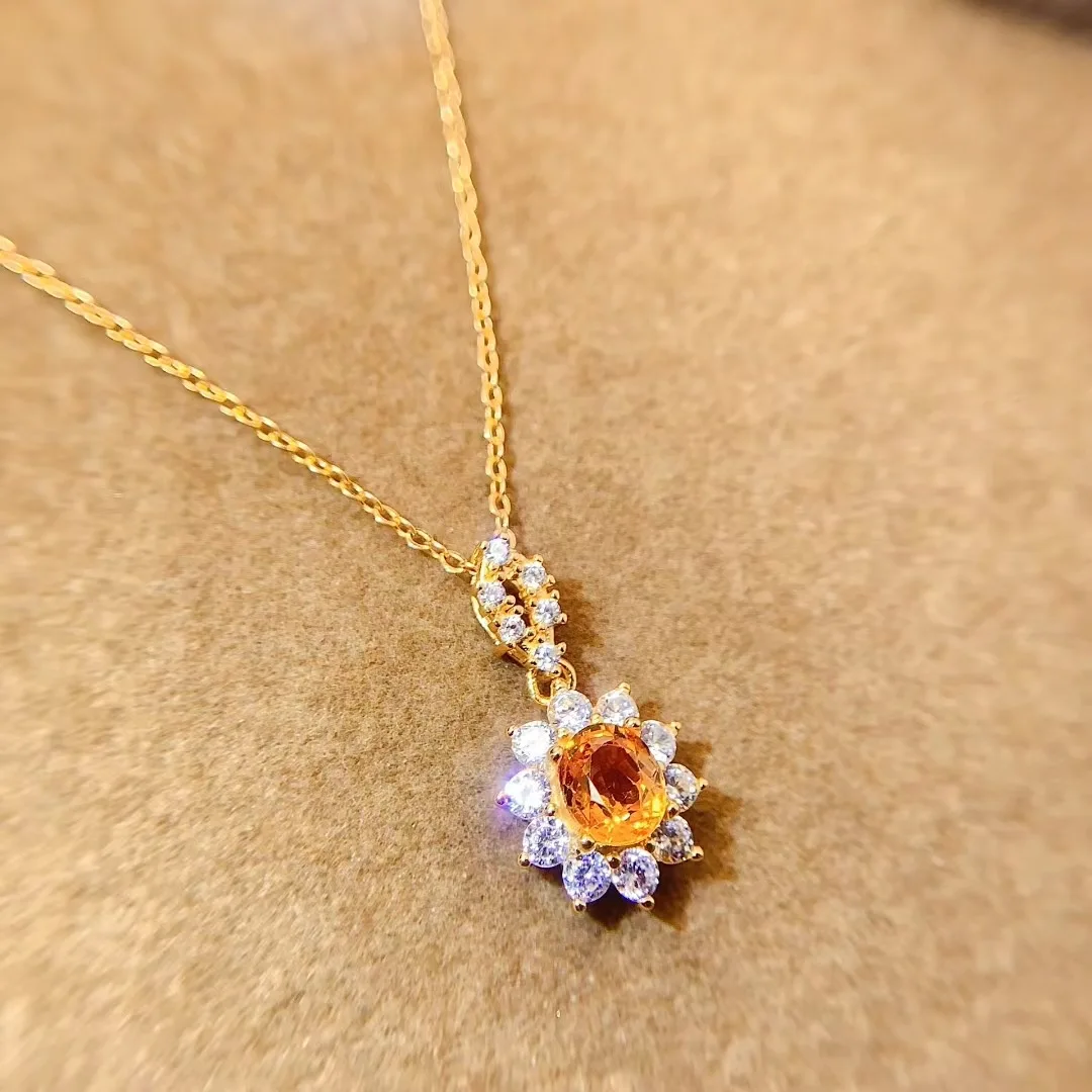 KJJEAXCMY High End Women's Pendant Natural Yellow Sapphire S925 Silver with Electroplating Boasting High Clarity Full Brilliance
KJJEAXCMY High End Women's Pendant Natural Yellow Sapphire S925 Silver with Electroplating Boasting High Clarity Full Brilliance