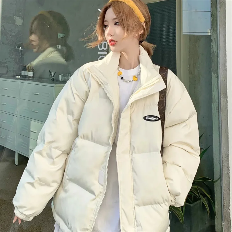 Women's Loose Short Coat 2025 New Winter Thicken Stand Collar Down Cotton Jacket Female Solid Casual Student Outwear Tops
Women's Loose Short Coat 2025 New Winter Thicken Stand Collar Down Cotton Jacket Female Solid Casual Student Outwear Tops