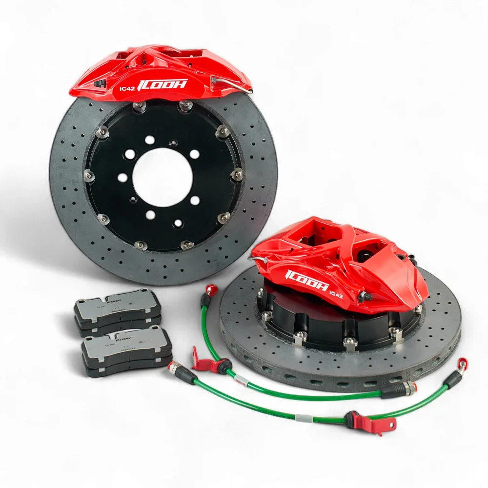 ICOOH High Performance 4 Pistons Modified Racing Brake Sets IC42 Rear 355/380mm Rotor Size Big Brake Kit For
ICOOH High Performance 4 Pistons Modified Racing Brake Sets IC42 Rear 355/380mm Rotor Size Big Brake Kit For