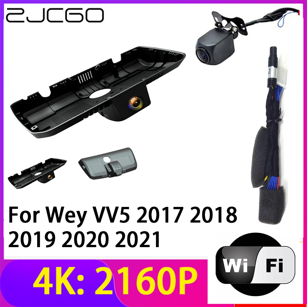 ZJCGO 4K 2160P Dash Cam Car DVR Camera 2 Lens Recorder Wifi Night Vision for Wey VV5 2017 2018 2019 2020 2021
ZJCGO 4K 2160P Dash Cam Car DVR Camera 2 Lens Recorder Wifi Night Vision for Wey VV5 2017 2018 2019 2020 2021