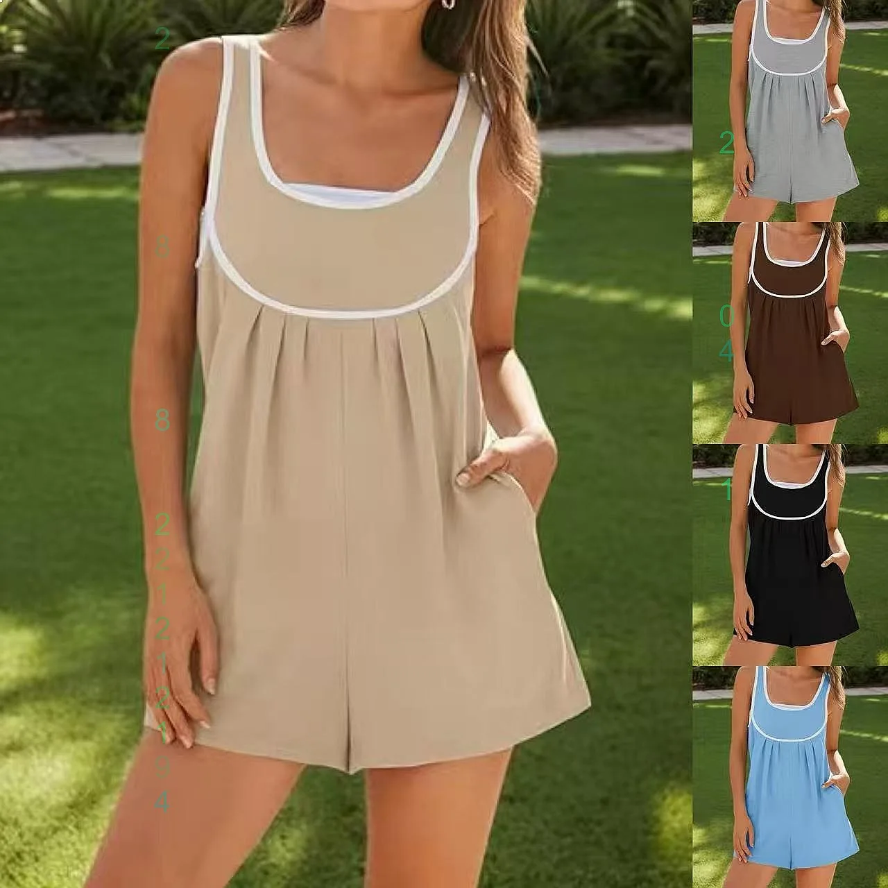 Sleeveless Jumpsuit for Women Summer Spring Overall Romper Playsuit Jumpsuits Casual Shorts
Sleeveless Jumpsuit for Women Summer Spring Overall Romper Playsuit Jumpsuits Casual Shorts