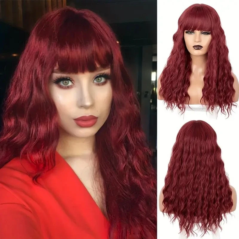 : European and American fashion water wave curly hair full head wig
: European and American fashion water wave curly hair full head wig