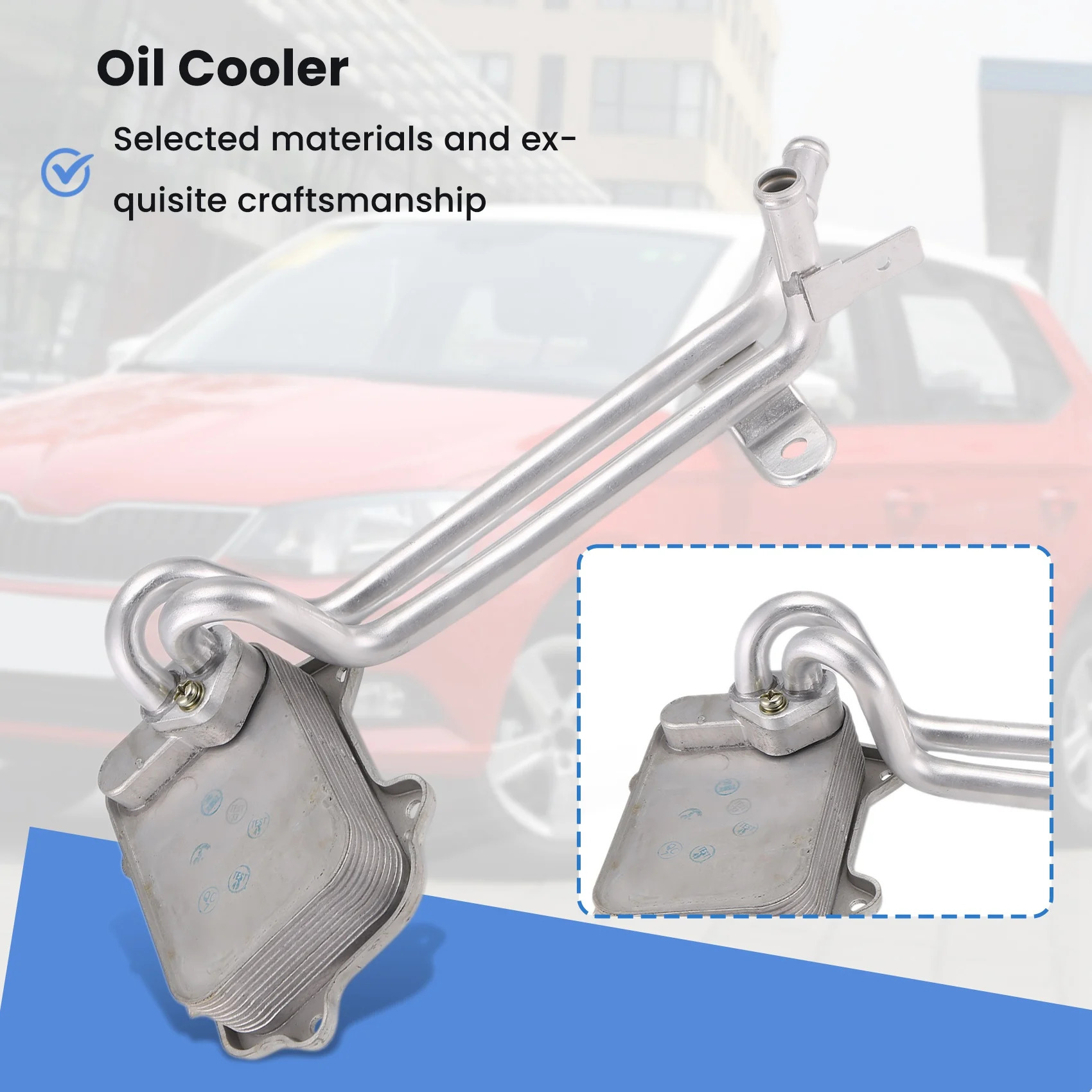 Oil Cooler Oil Radiator 03C117021J 03C117021D For Seat Alhambra Altea Ibiza Leon Toledo Skoda Fabia
Oil Cooler Oil Radiator 03C117021J 03C117021D For Seat Alhambra Altea Ibiza Leon Toledo Skoda Fabia