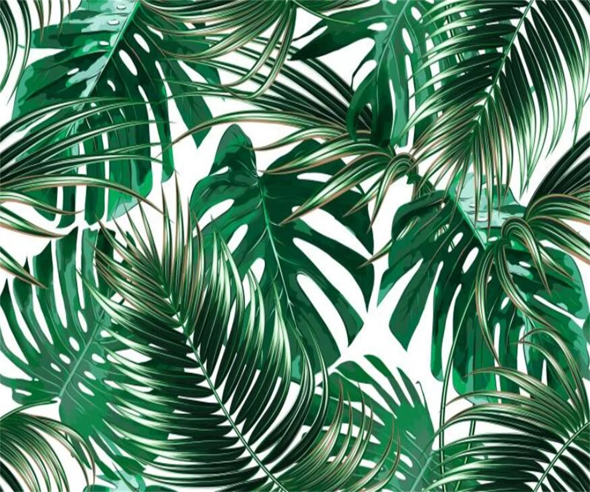 Custom size wallpaper Tropical rainforest plants Palm leaf mural home decor Living room bedroom leaf background 3d wallpaper
Custom size wallpaper Tropical rainforest plants Palm leaf mural home decor Living room bedroom leaf background 3d wallpaper