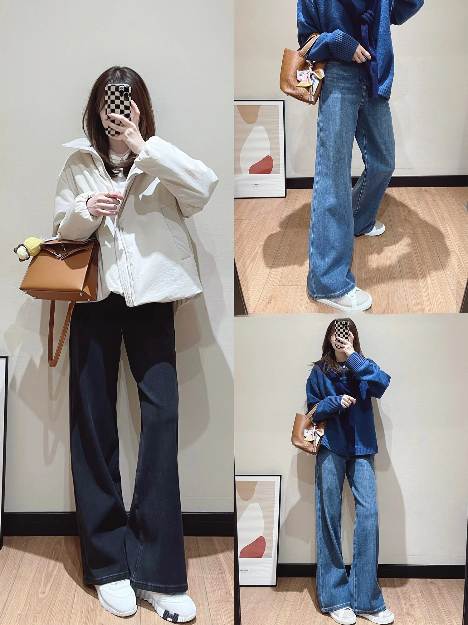 Женские джинсы с мягкой подкладкой, рваным краем, прямым и широким кройом, повседневные, с высокой талией, из хлопкового стрейч-денима, для осени и зимы
Женские джинсы с мягкой подкладкой, рваным краем, прямым и широким кройом, повседневные, с высокой талией, из хлопкового стрейч-денима, для осени и зимы