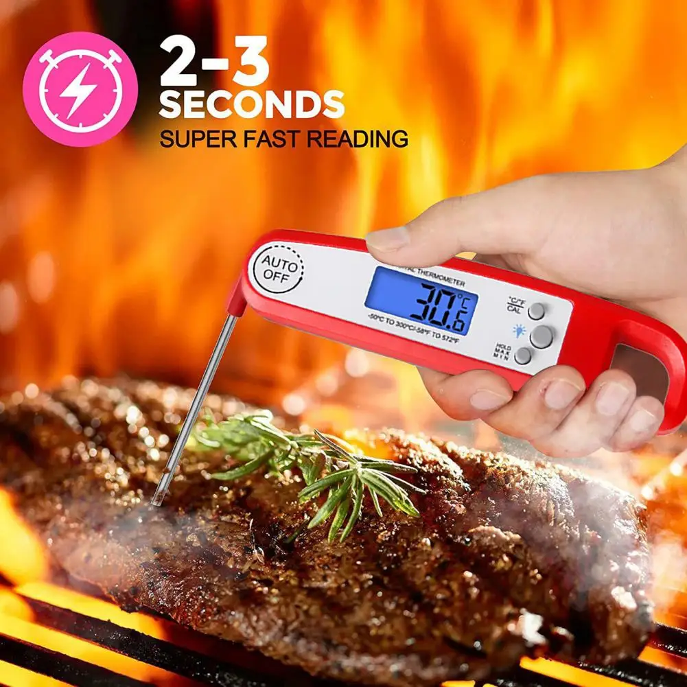 Folding Thermometer Practical Foldable Probe Magnetic Instant Read Meat Thermometer Restaurant Accessories
Folding Thermometer Practical Foldable Probe Magnetic Instant Read Meat Thermometer Restaurant Accessories