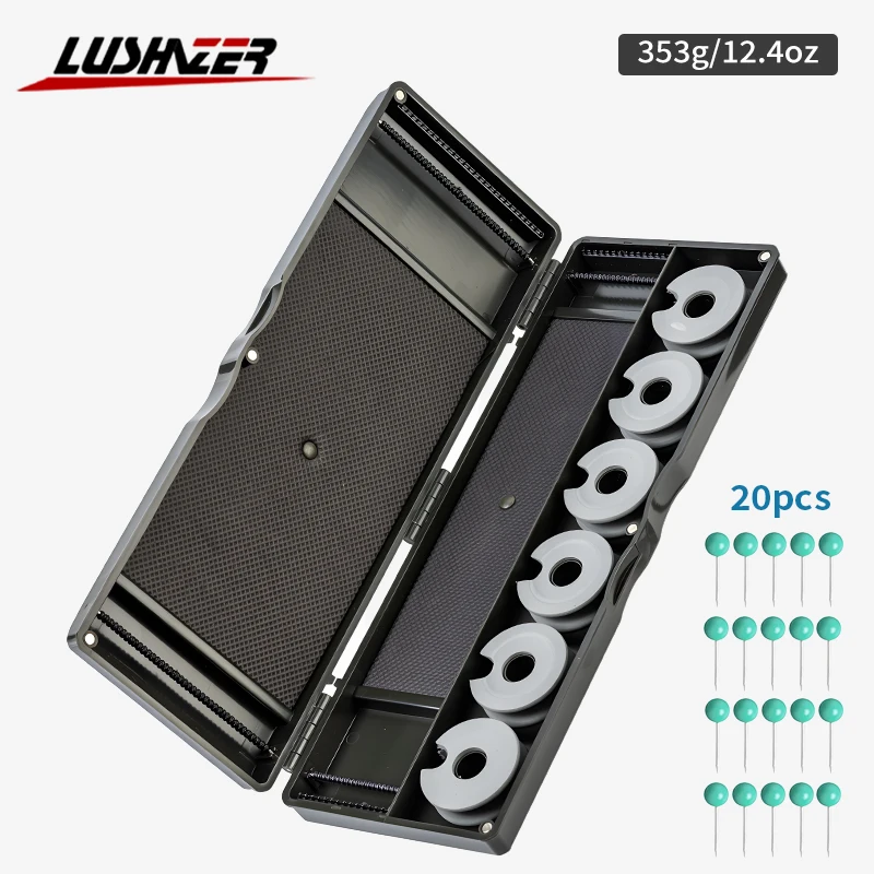 LUSHAZER Carp Fishing Tackle Box Magnetic Fishing Storage Box 353g for Carp Magnetic Removable Hooks Fishing Storage Box
LUSHAZER Carp Fishing Tackle Box Magnetic Fishing Storage Box 353g for Carp Magnetic Removable Hooks Fishing Storage Box