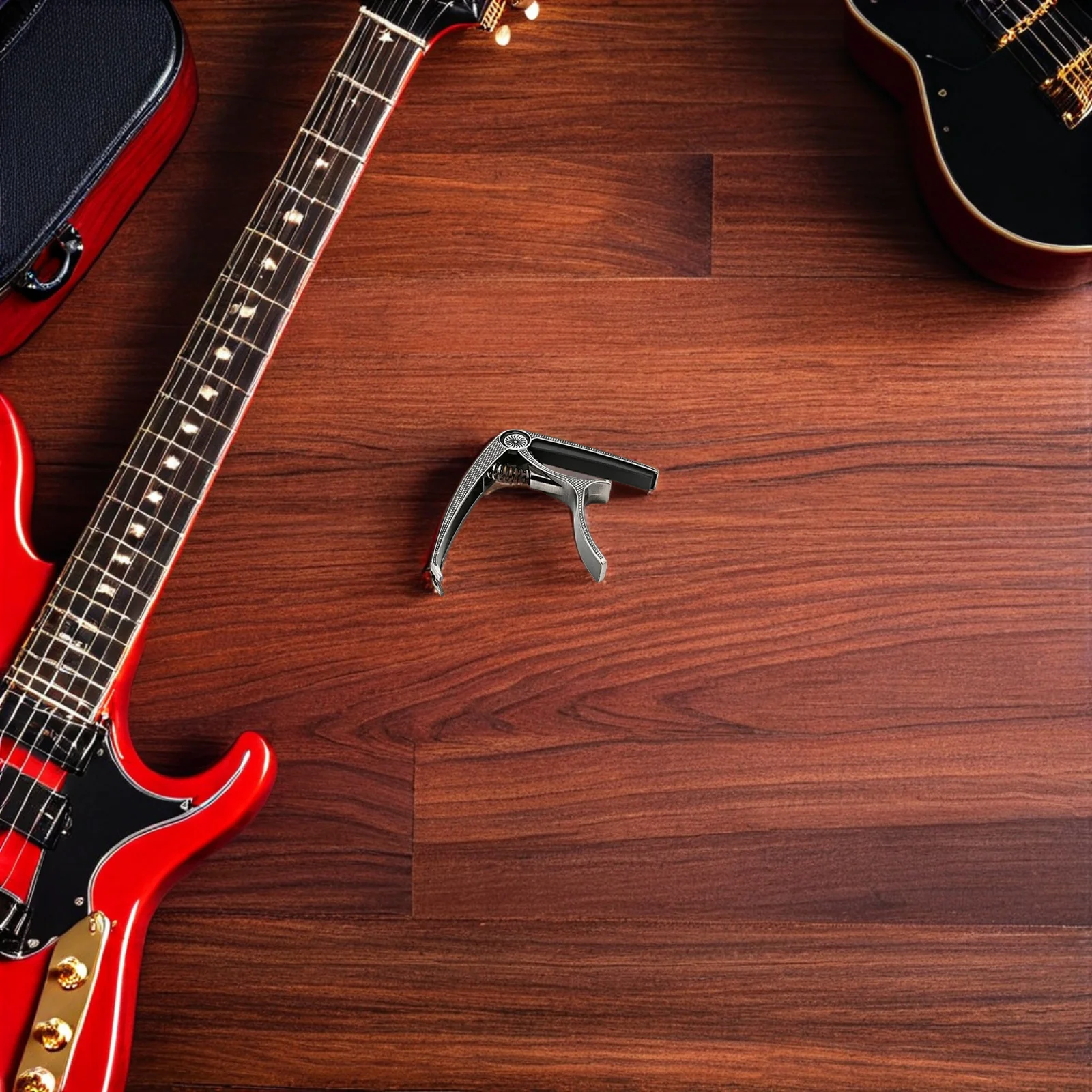 Tone Modified Clip Metal Guitar Capo for Left Right Handed Players Smooth Adjustment Exquisite Craftsmanship Protects
Tone Modified Clip Metal Guitar Capo for Left Right Handed Players Smooth Adjustment Exquisite Craftsmanship Protects