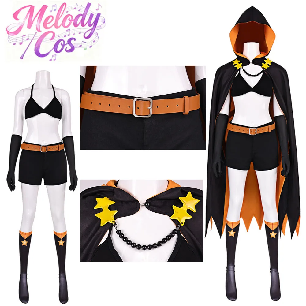 Shaula Cosplay Costume Re Anime Zero Roleplay Women Bra Shorts Cloak Belt Socks Suit Halloween Carnival Party Disguise Clothing
Shaula Cosplay Costume Re Anime Zero Roleplay Women Bra Shorts Cloak Belt Socks Suit Halloween Carnival Party Disguise Clothing