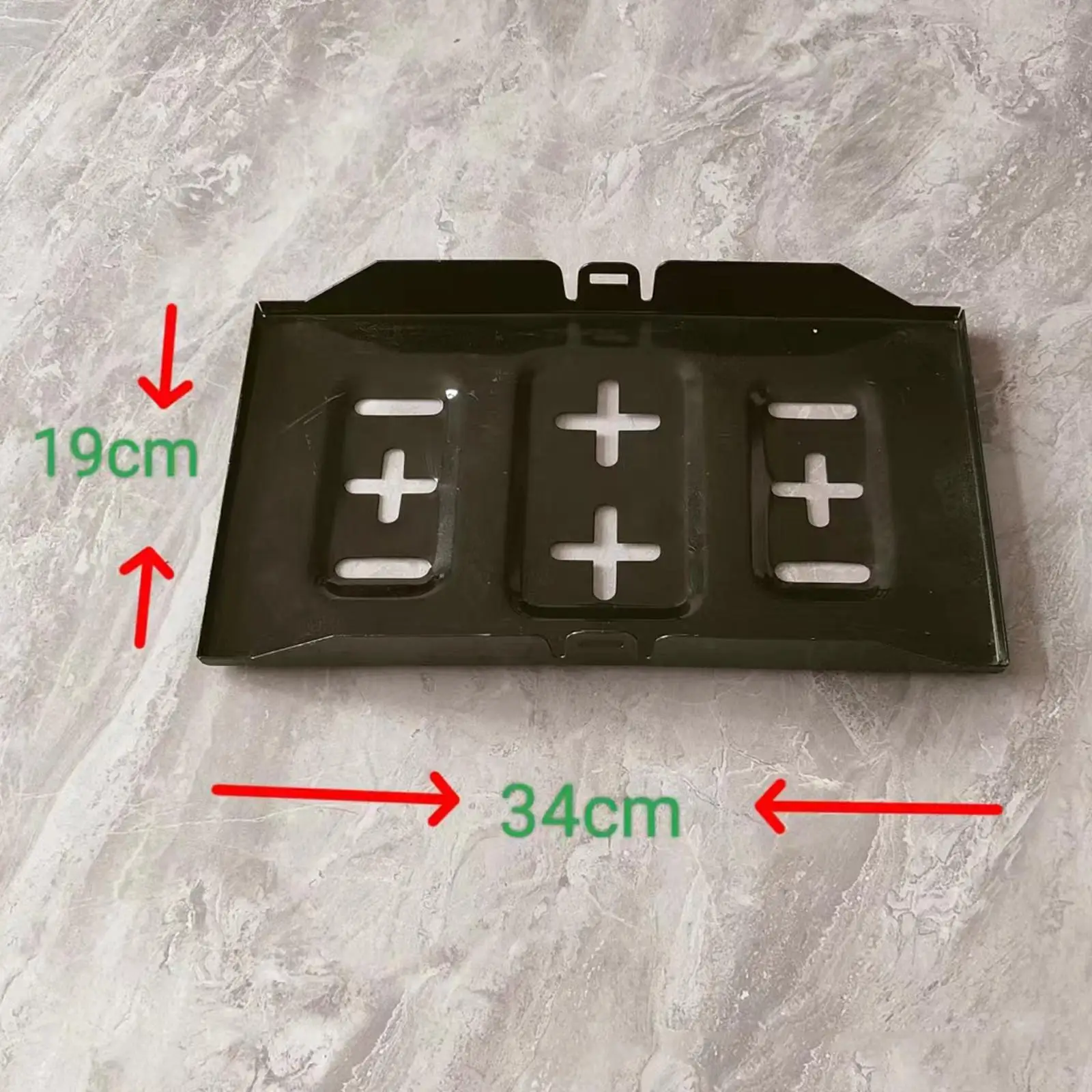 Battery Mounting Bracket Iron Tray Holder Secure Hold Down Clamp for Automotive and Marine Use
Battery Mounting Bracket Iron Tray Holder Secure Hold Down Clamp for Automotive and Marine Use