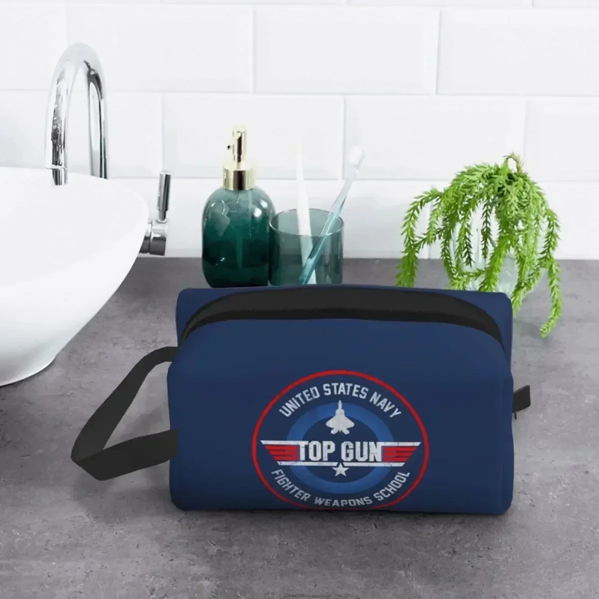 Fashion Top Gun Fighter Weapons Travel Toiletry Bag for Women Maverick Makeup Cosmetic Bag Beauty Storage Dopp Kit
Fashion Top Gun Fighter Weapons Travel Toiletry Bag for Women Maverick Makeup Cosmetic Bag Beauty Storage Dopp Kit