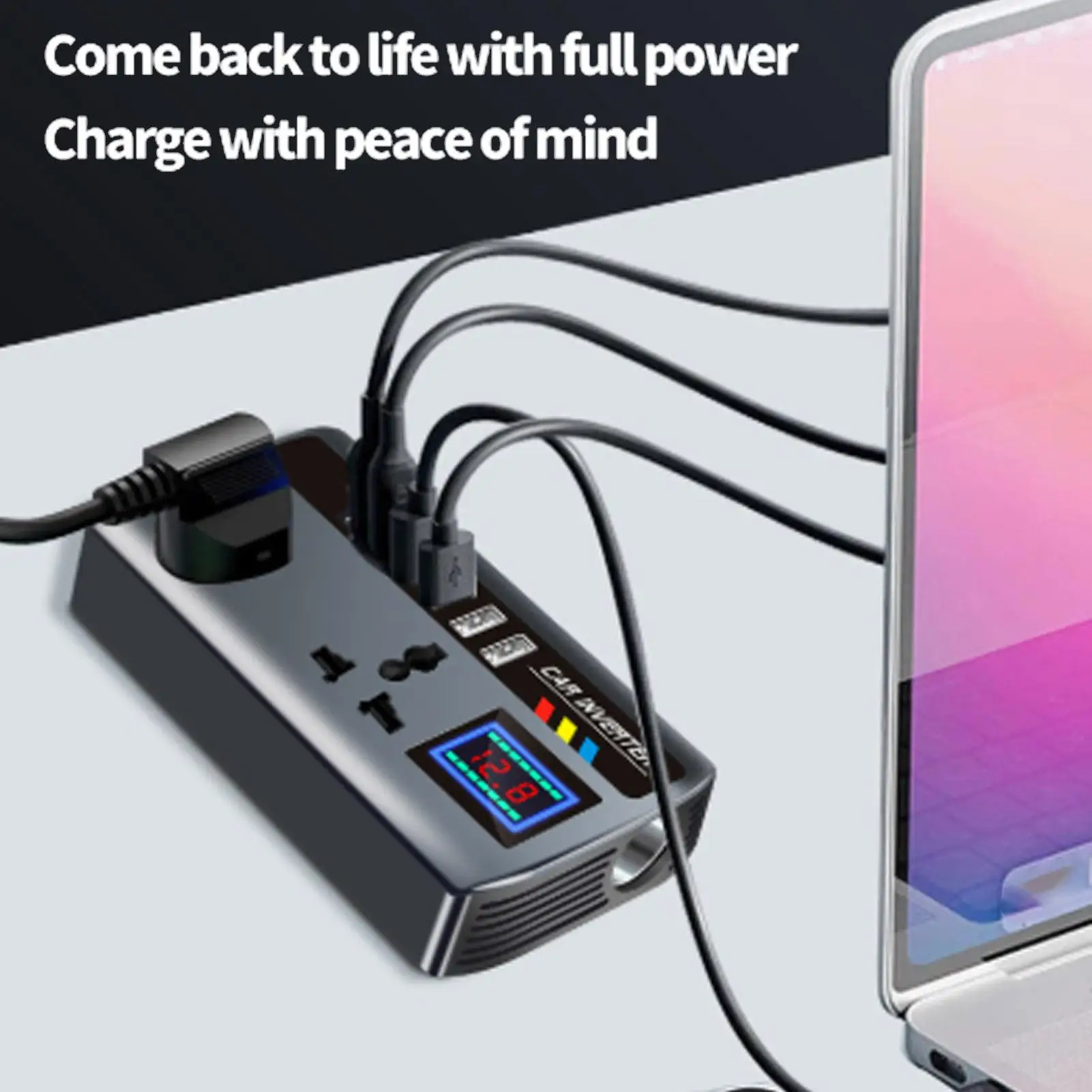 Car Charger Inverter With 3 USB Ports 12V24V to 220V fast charging Automotive Charger Inverter Car Plug Adapter Outlet
Car Charger Inverter With 3 USB Ports 12V24V to 220V fast charging Automotive Charger Inverter Car Plug Adapter Outlet